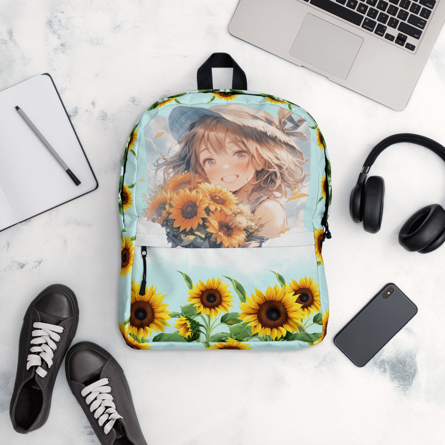 Backpack - Anime Sunflower Girl