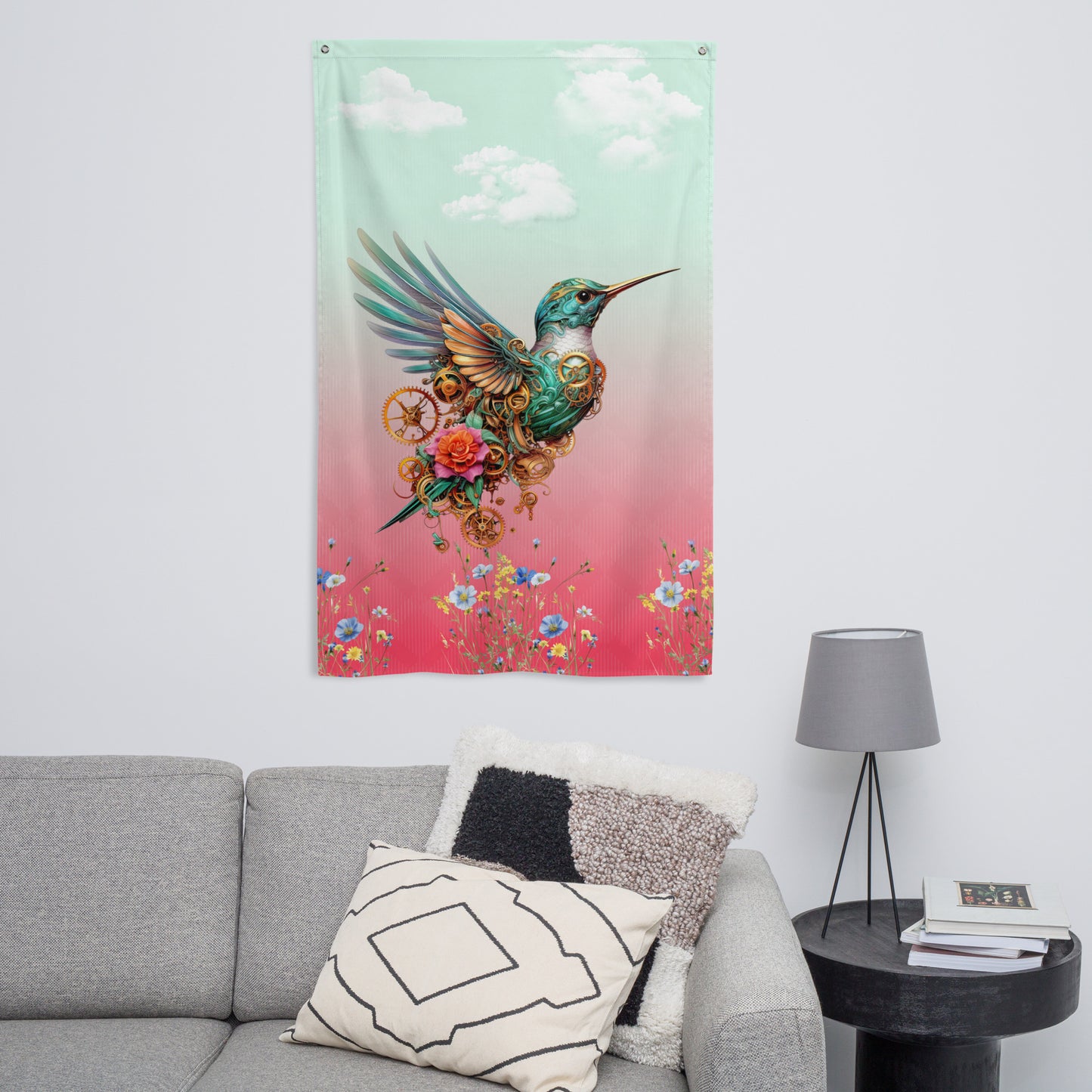 Flag – Steampunk Hummingbird