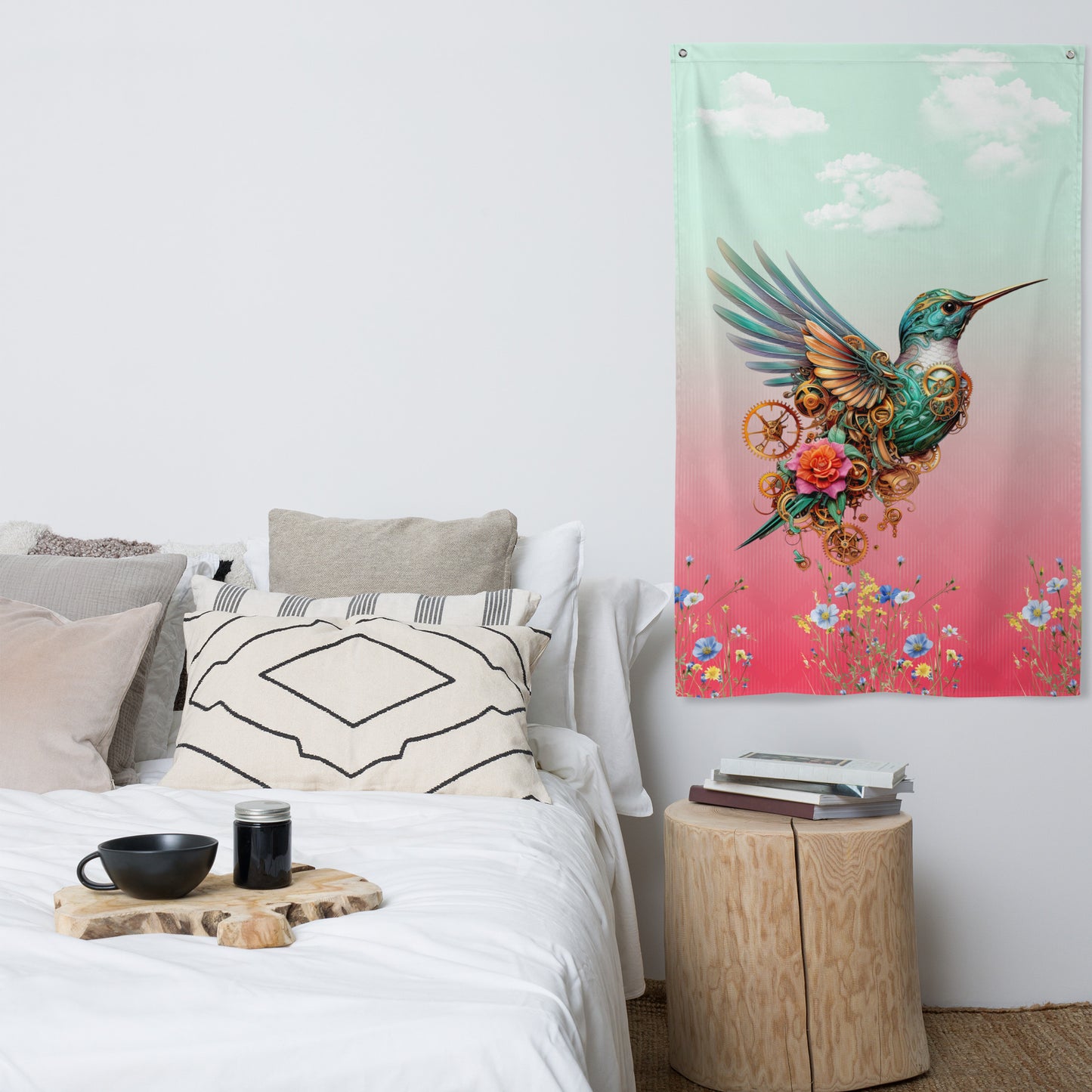 Flag – Steampunk Hummingbird