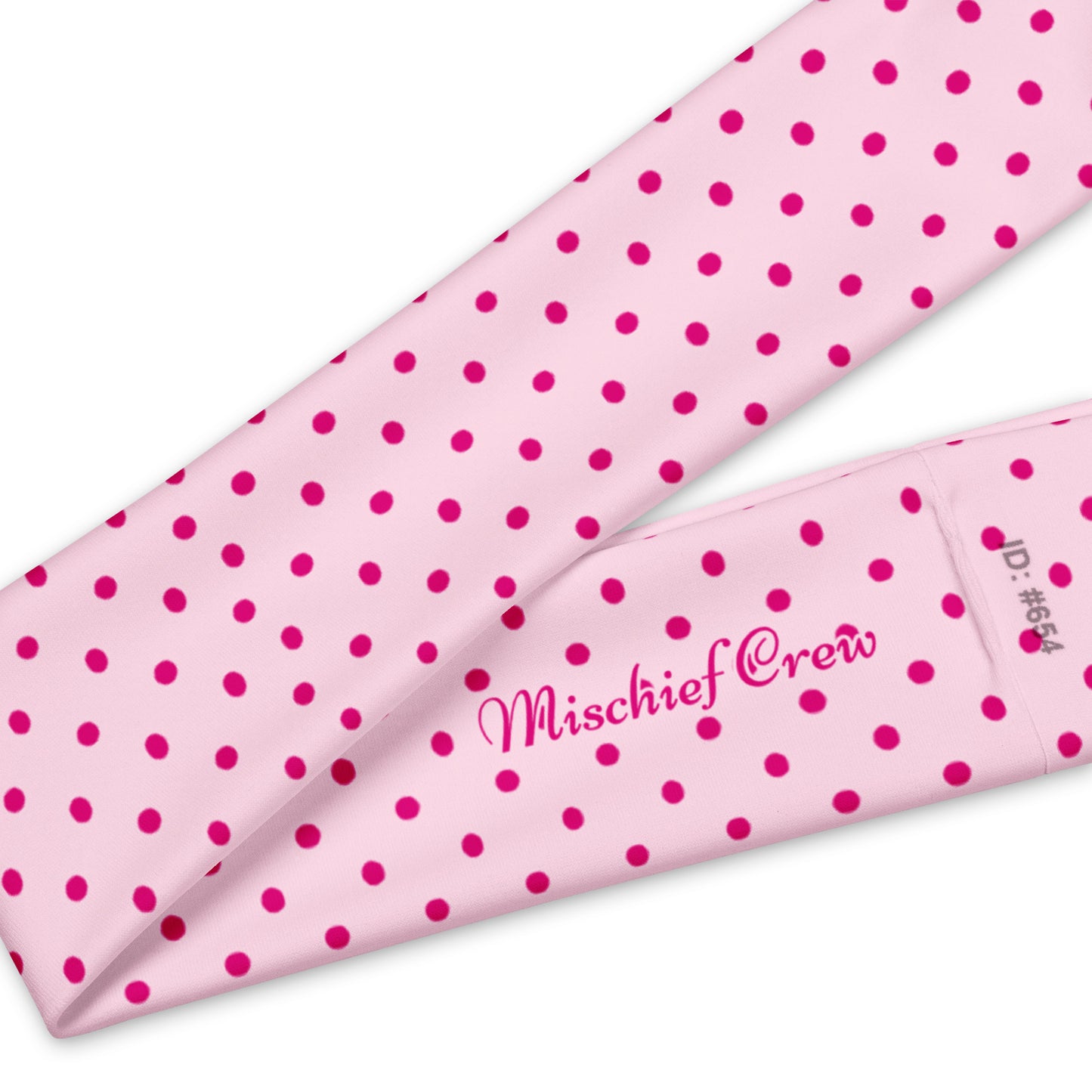 Headband - Pink Polka Dots