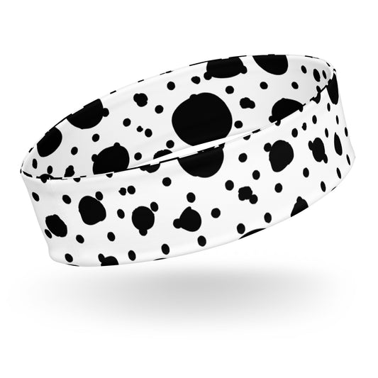 Headband - Dalmatian Polka Dots