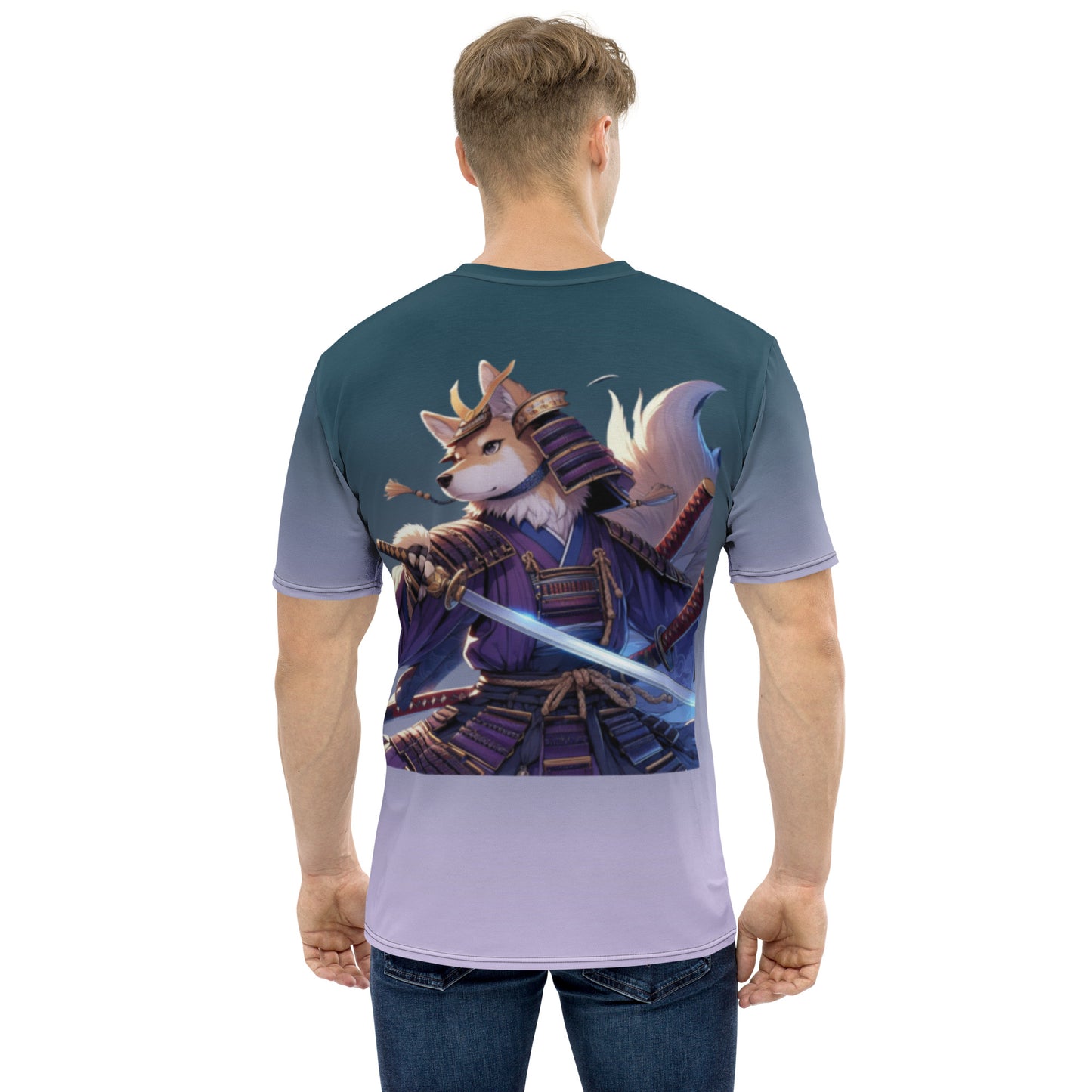 Men's t-shirt - Samurai Warrior Dog 1