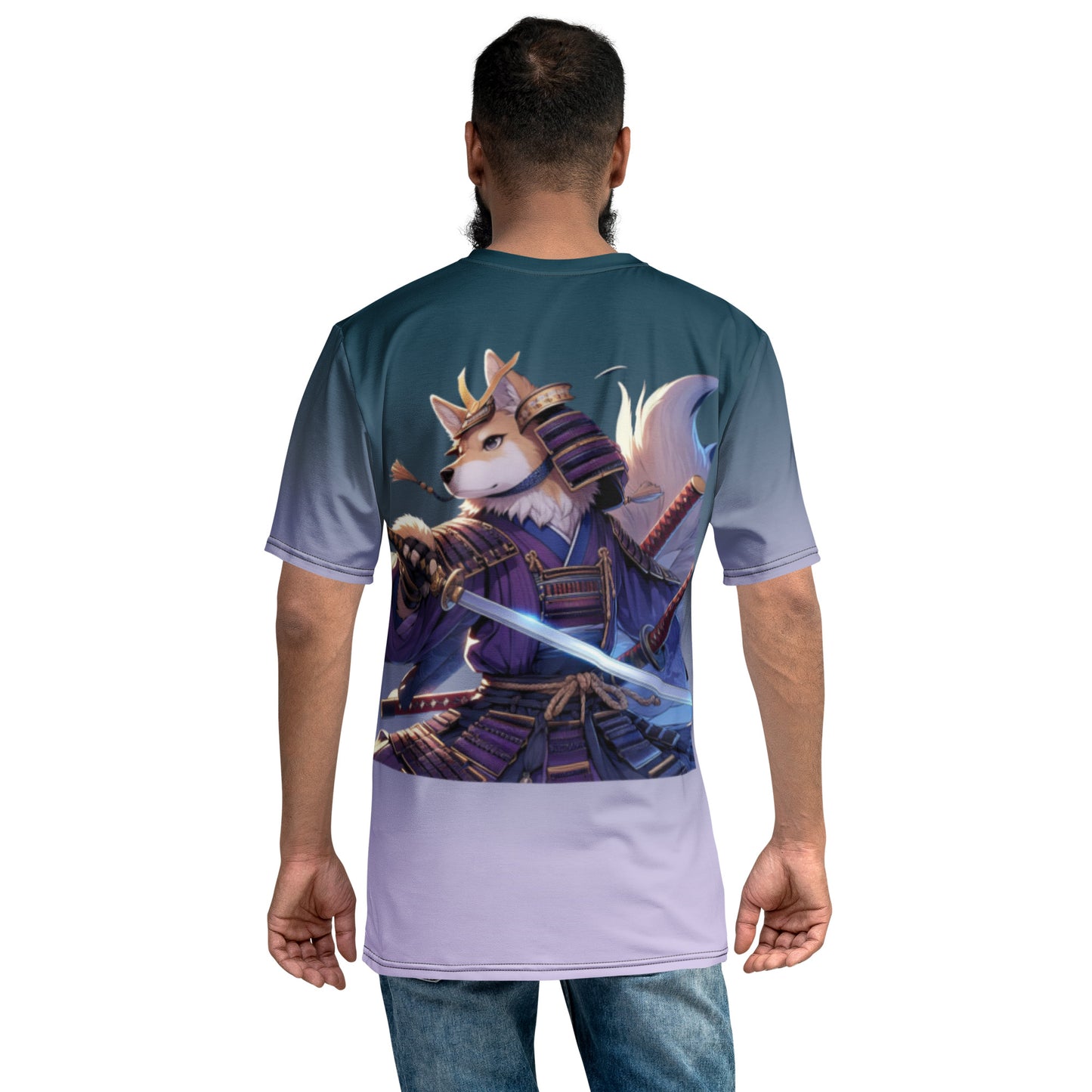 Men's t-shirt - Samurai Warrior Dog 1