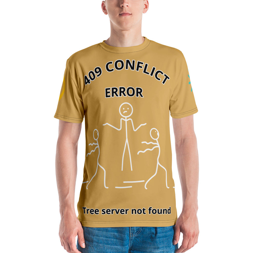 Men's t-shirt – System Error – 409 Conflict - Fawn