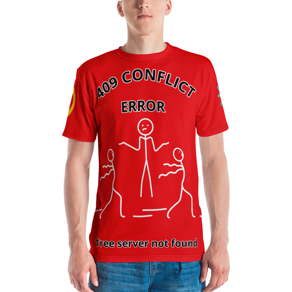 Men's t-shirt – System Error – 409 Conflict - Alizarin Red