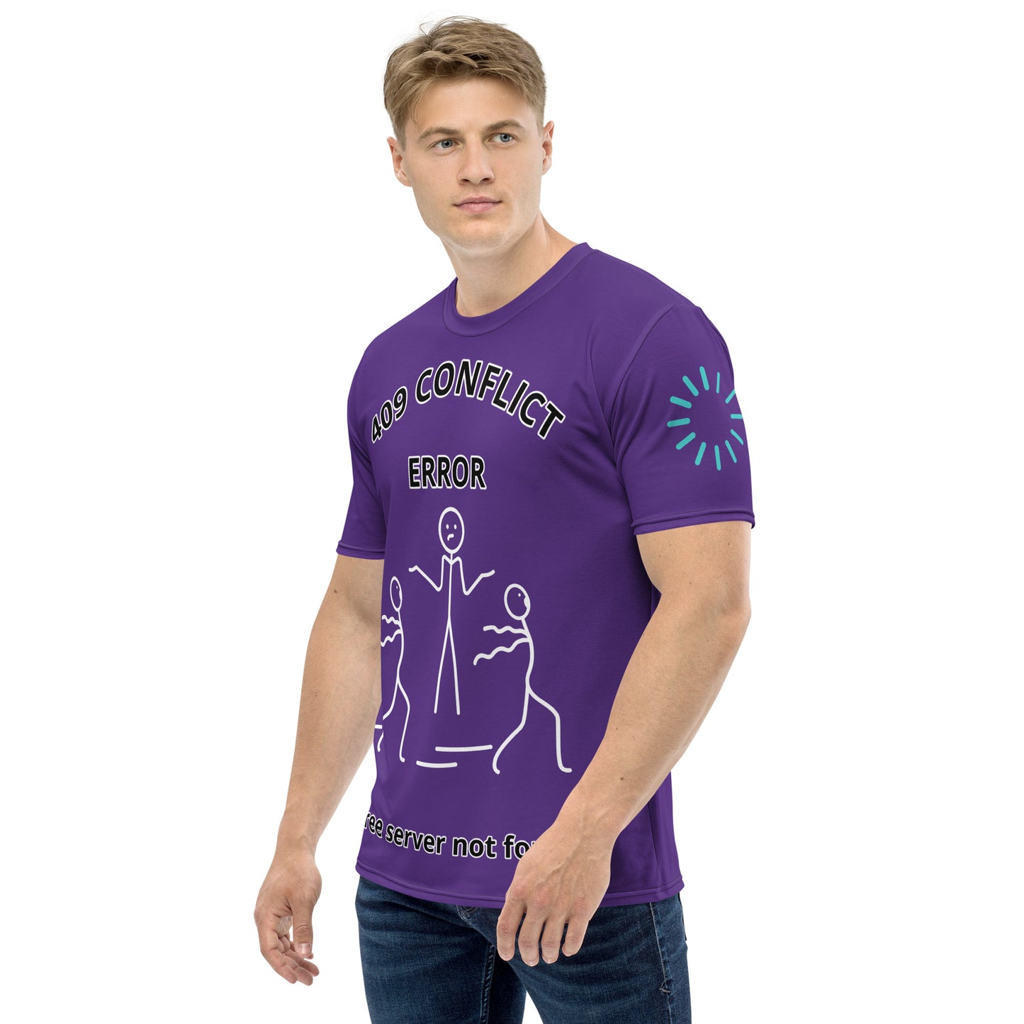 Men's t-shirt – System Error – 409 Conflict - Indigo