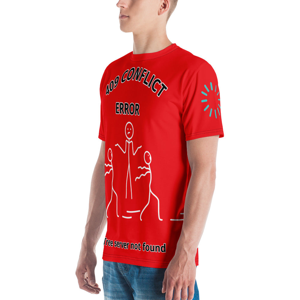 Men's t-shirt – System Error – 409 Conflict - Alizarin Red