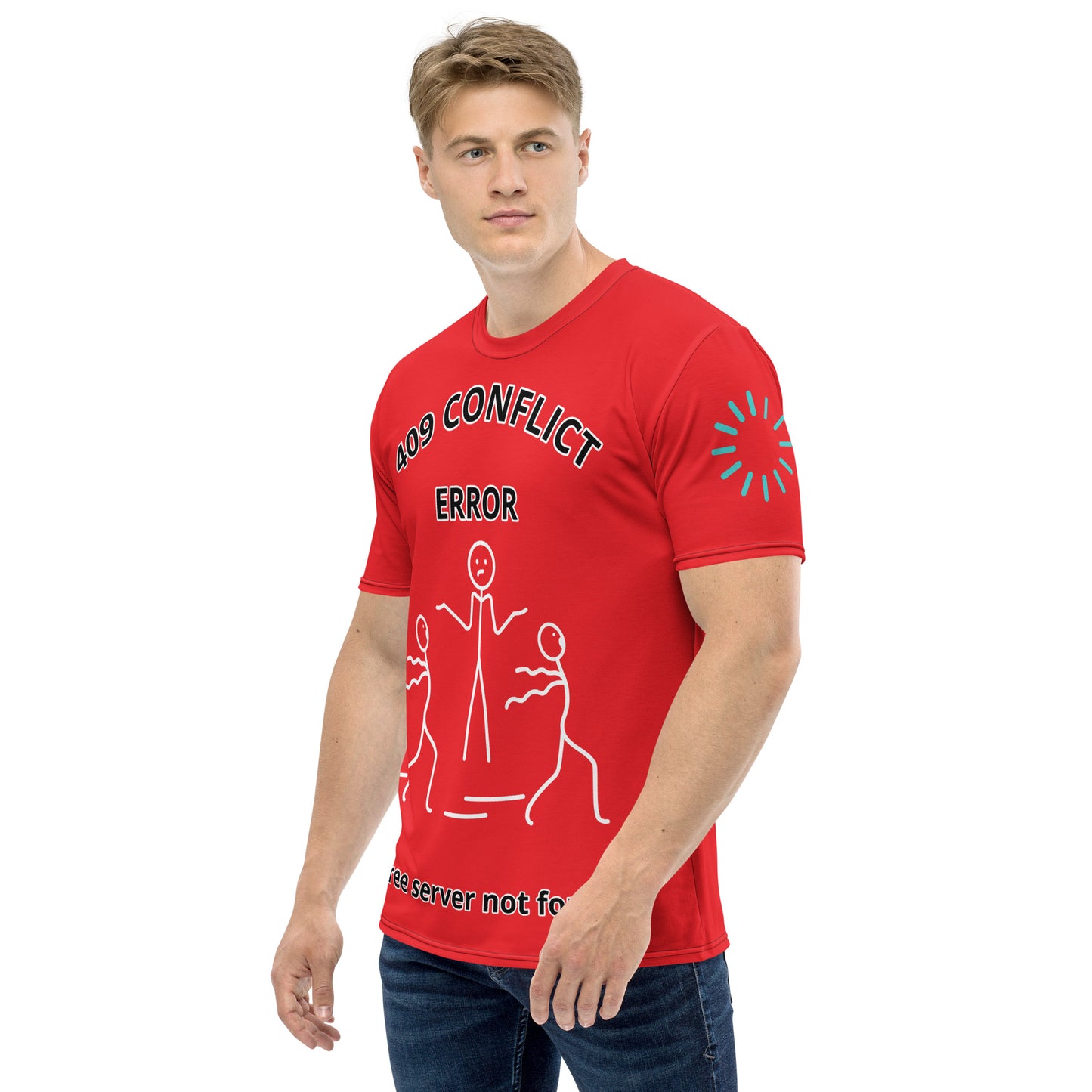 Men's t-shirt – System Error – 409 Conflict - Alizarin Red