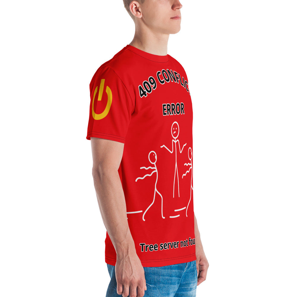 Men's t-shirt – System Error – 409 Conflict - Alizarin Red