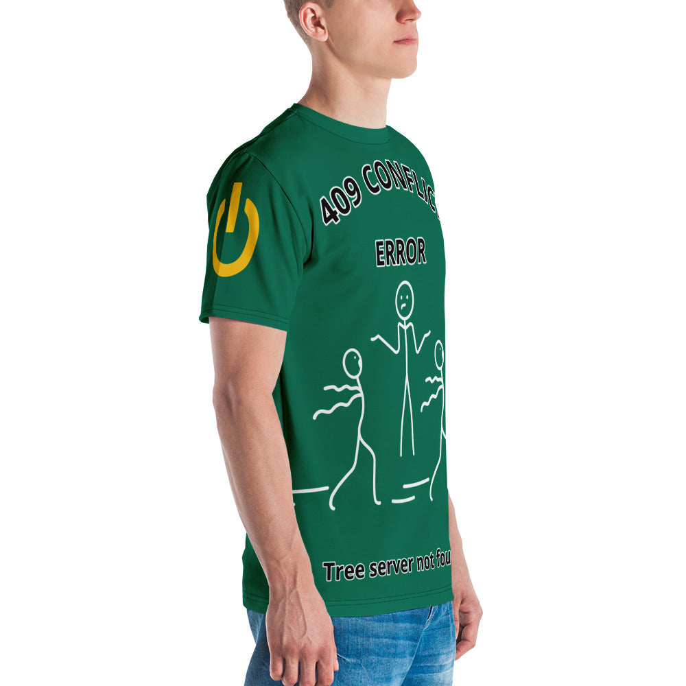 Men's t-shirt – System Error – 409 Conflict - Tropical Rain Forest