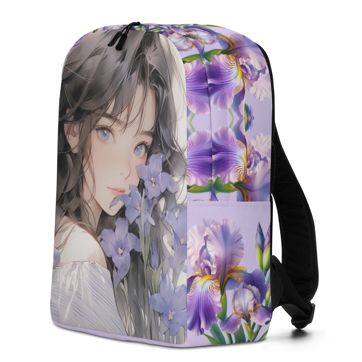 Minimalist Backpack - Anime Iris Girl