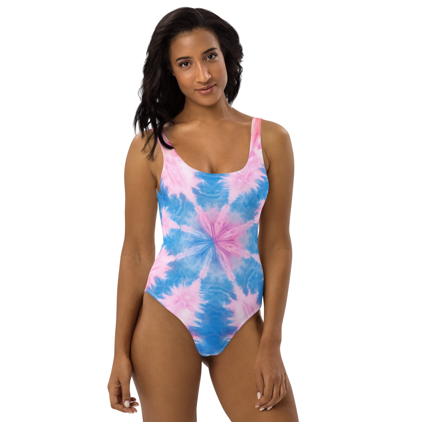 One-Piece Swimsuit - Blue and Pink swimsuit