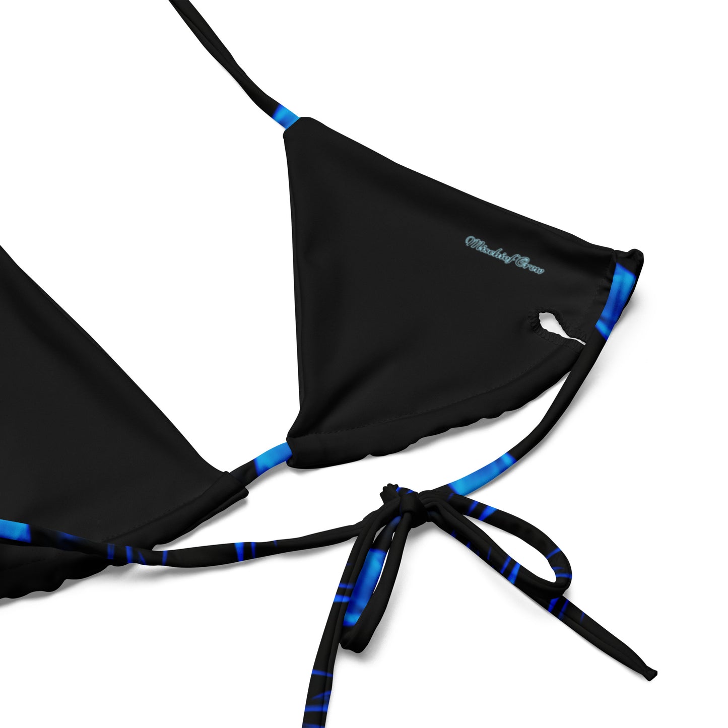 String bikini top - TOP ONLY - Blue Flames