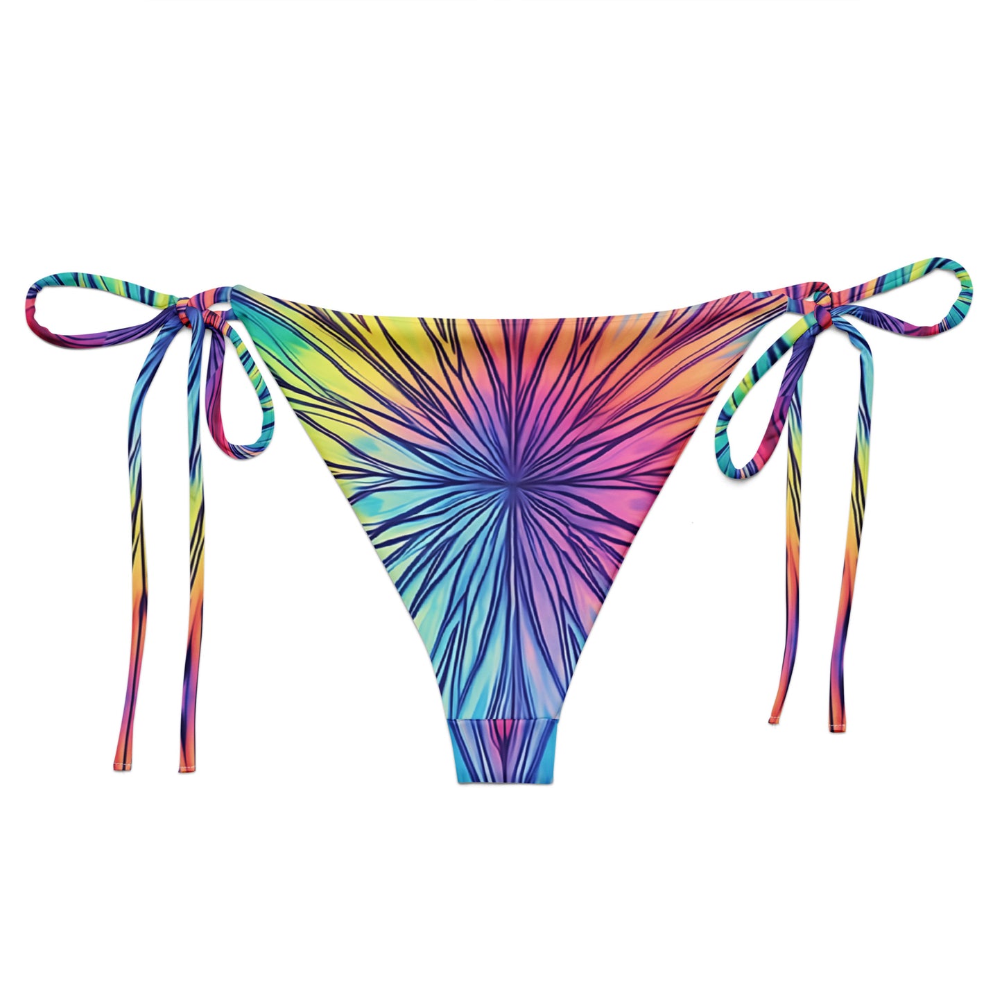 String bikini bottom - BOTTOMS ONLY - Starburst with purple, blue, pink and yellow