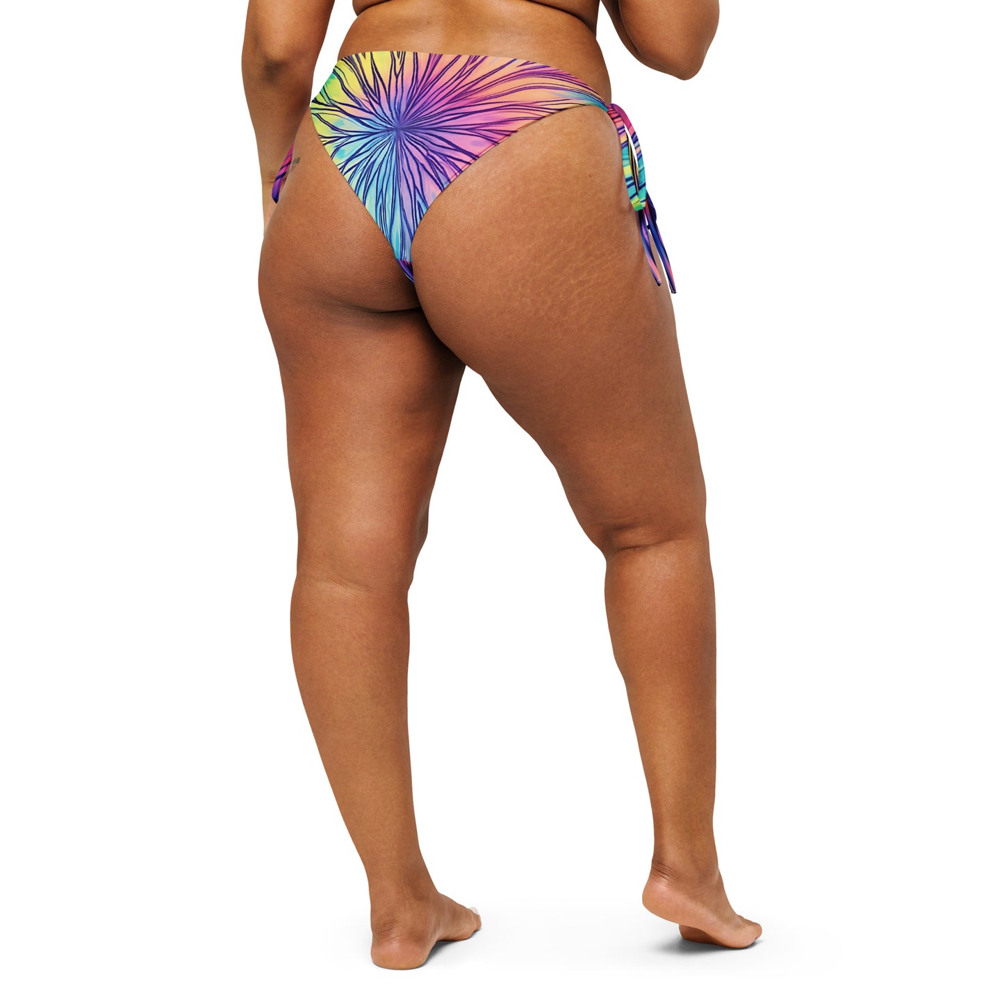 String bikini bottom - BOTTOMS ONLY - Starburst with purple, blue, pink and yellow