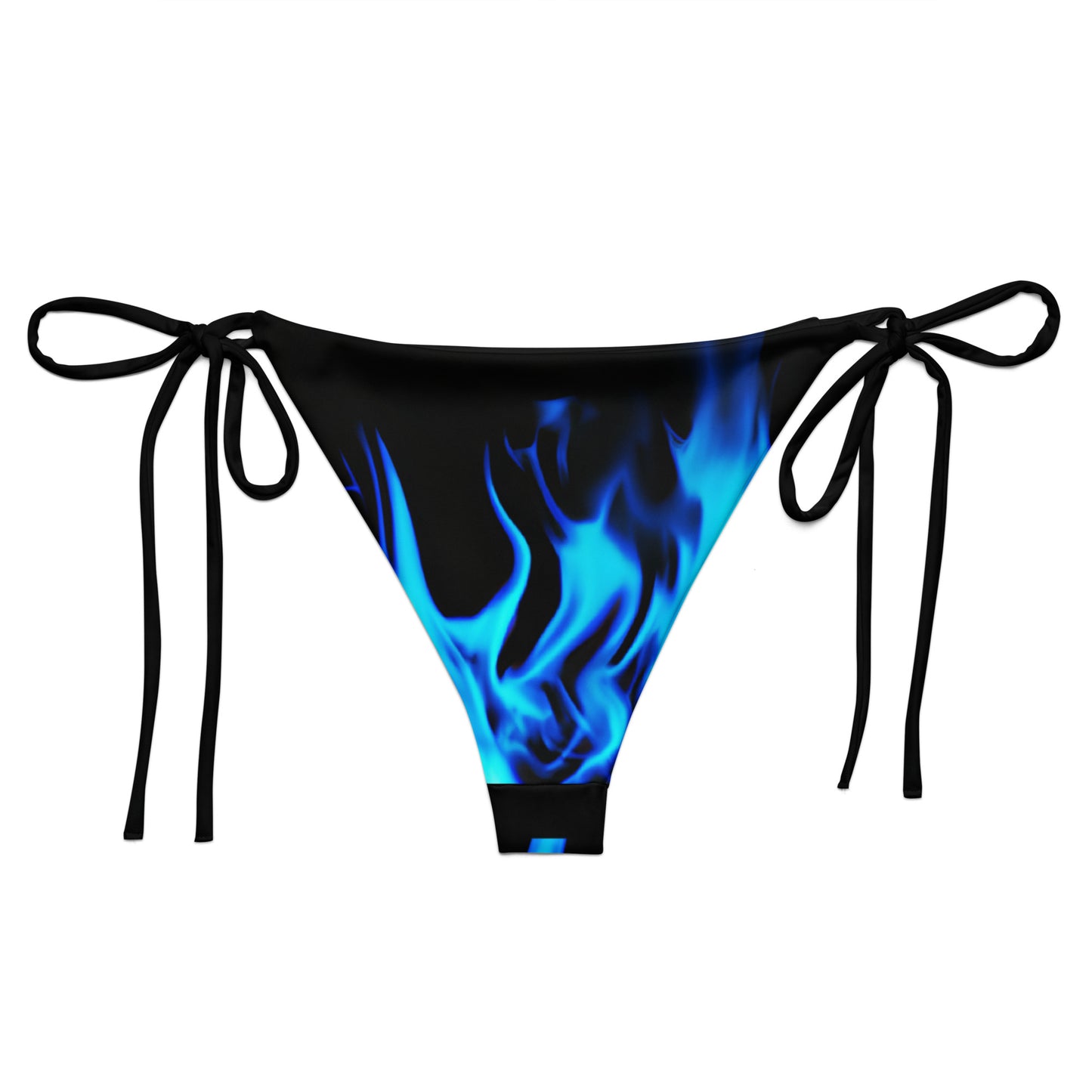 String bikini bottom - BOTTOMS ONLY - Blue Flames