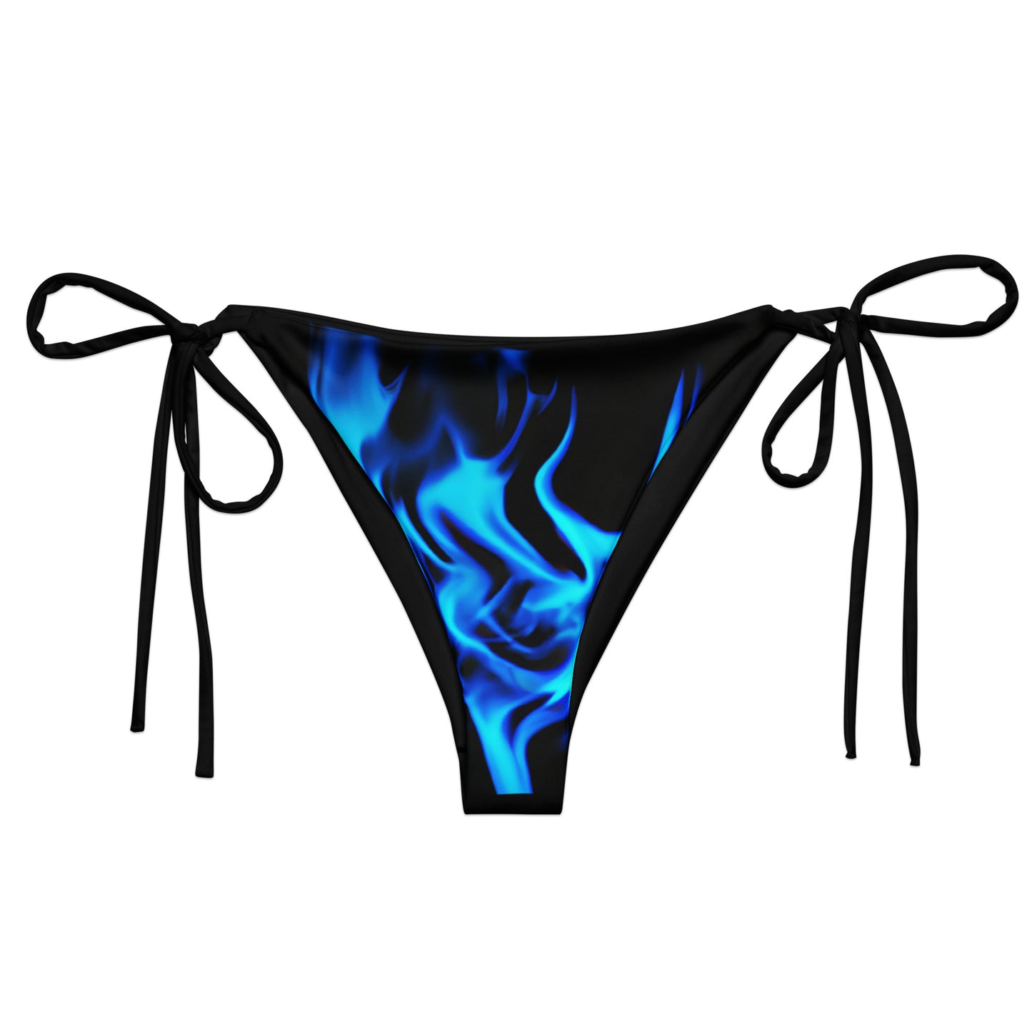 String bikini bottom - BOTTOMS ONLY - Blue Flames