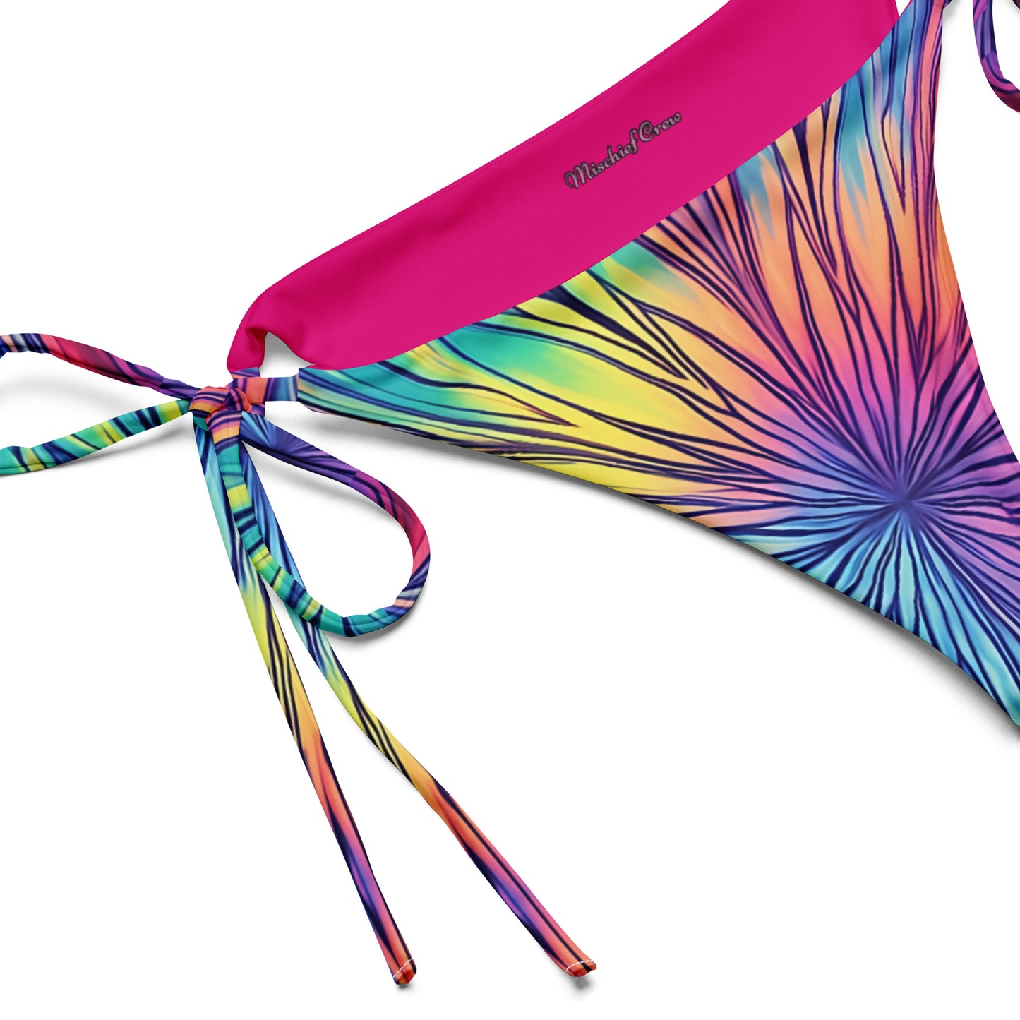 String bikini bottom - BOTTOMS ONLY - Starburst with purple, blue, pink and yellow