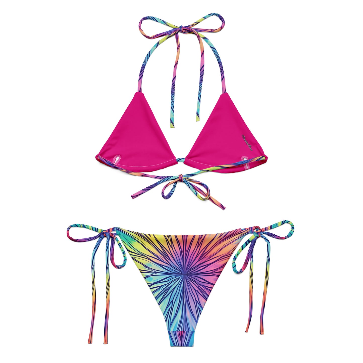 String bikini - Starburst with purple, blue, pink and yellow