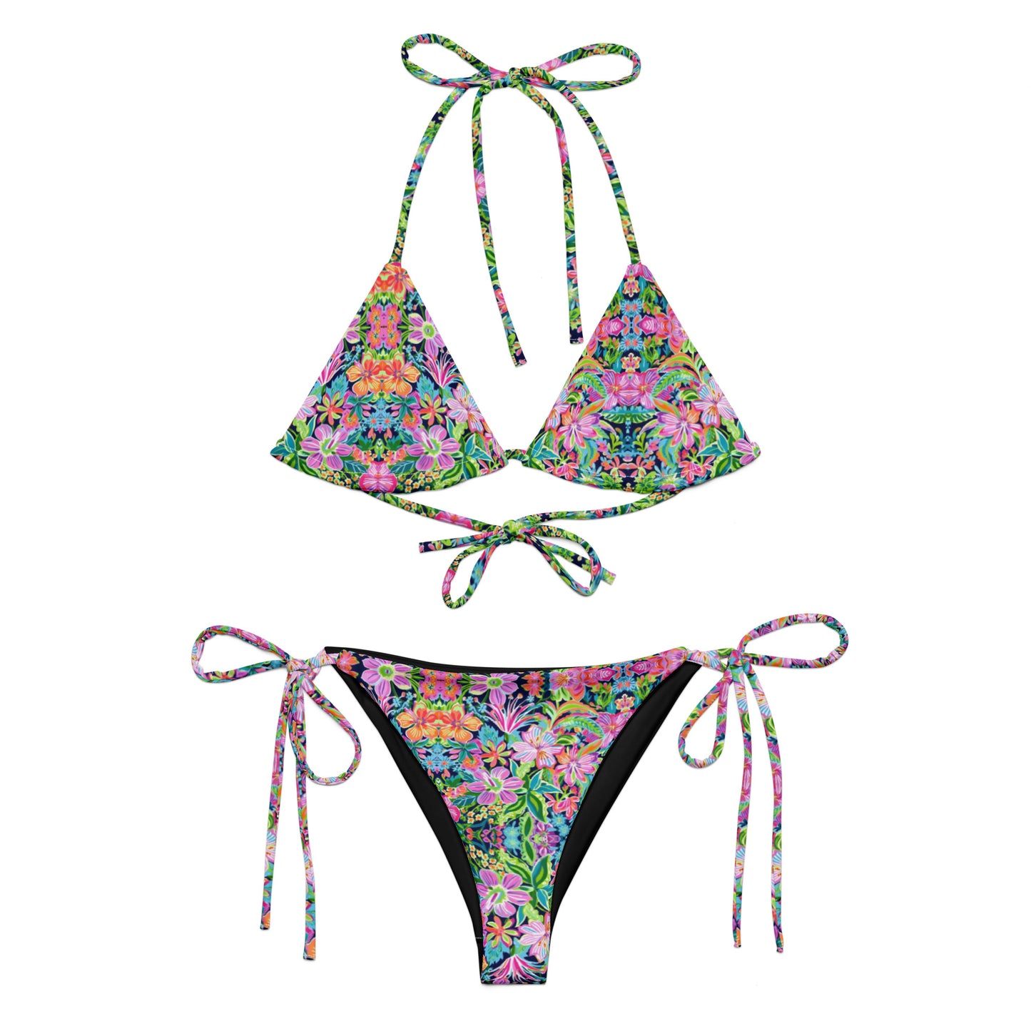 String Bikini - Bright Flowers 3