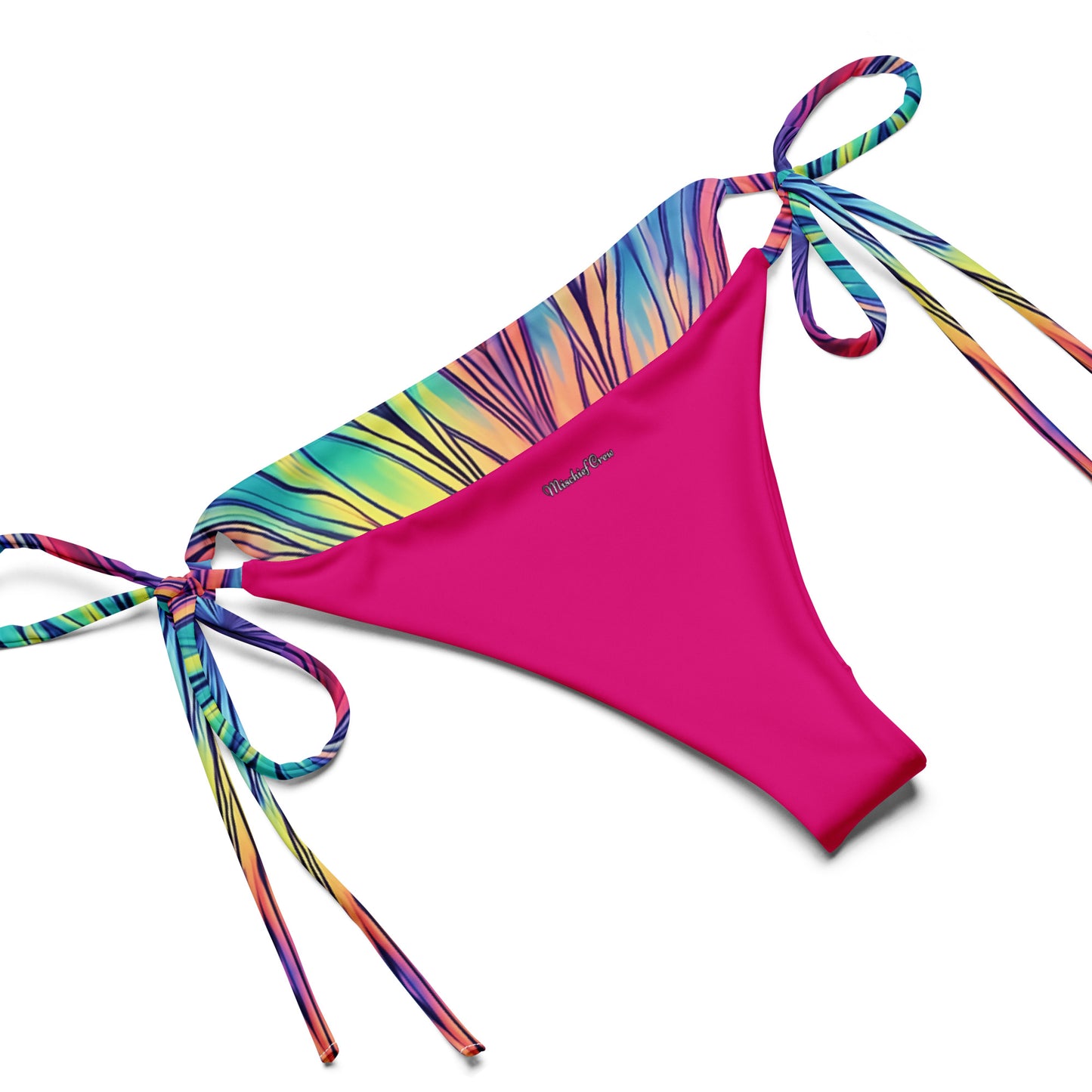 String bikini - Starburst with purple, blue, pink and yellow