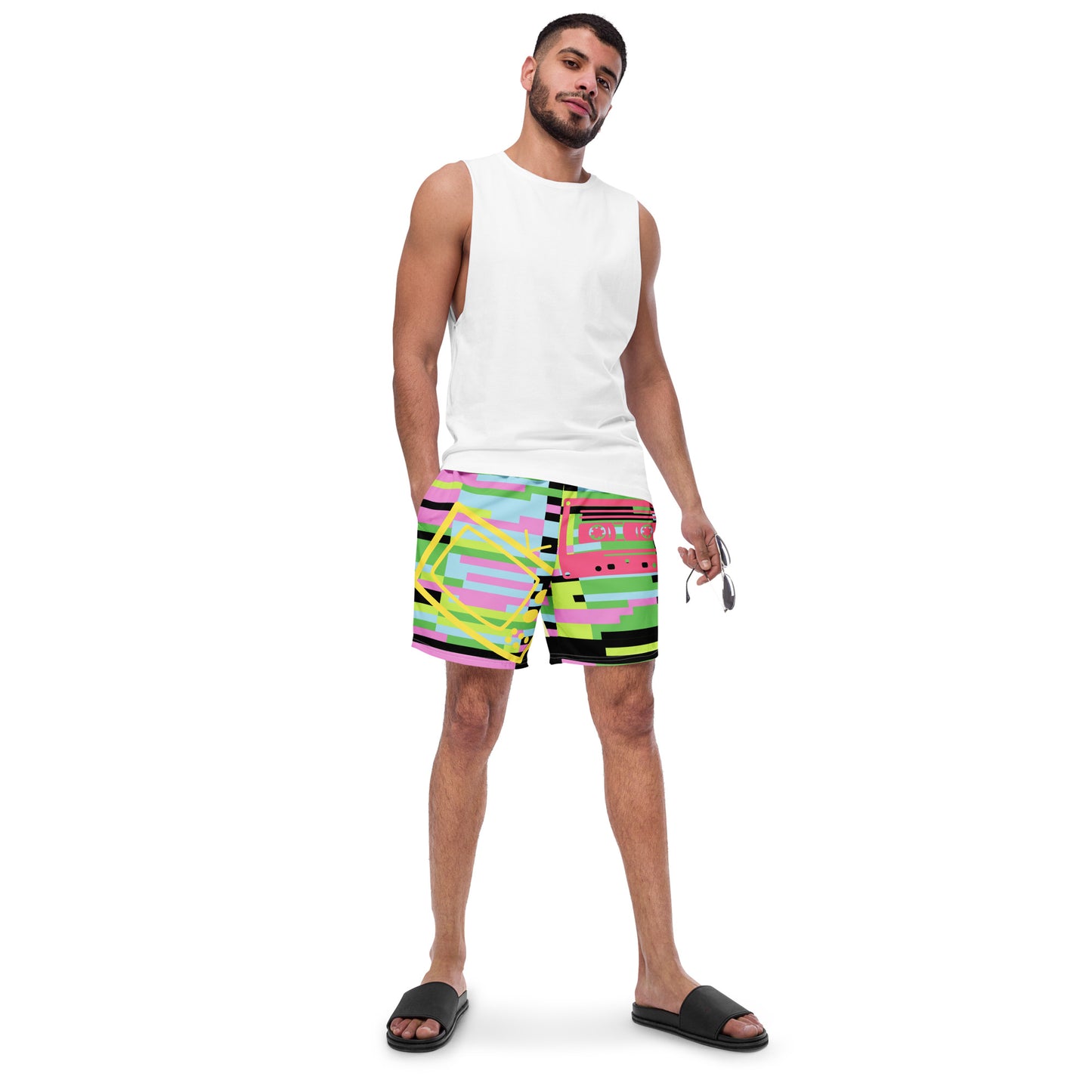 Men's and Youth swim trunks - 80's Vibe - Old School Things