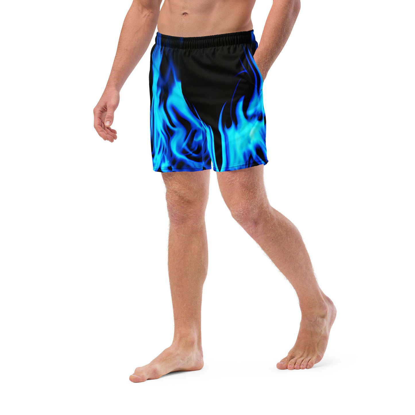 Men's and Youth swim trunks – Blue Flames