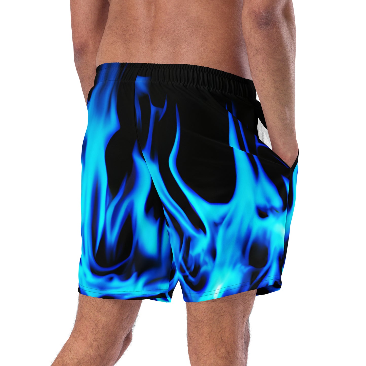 Men's and Youth swim trunks – Blue Flames