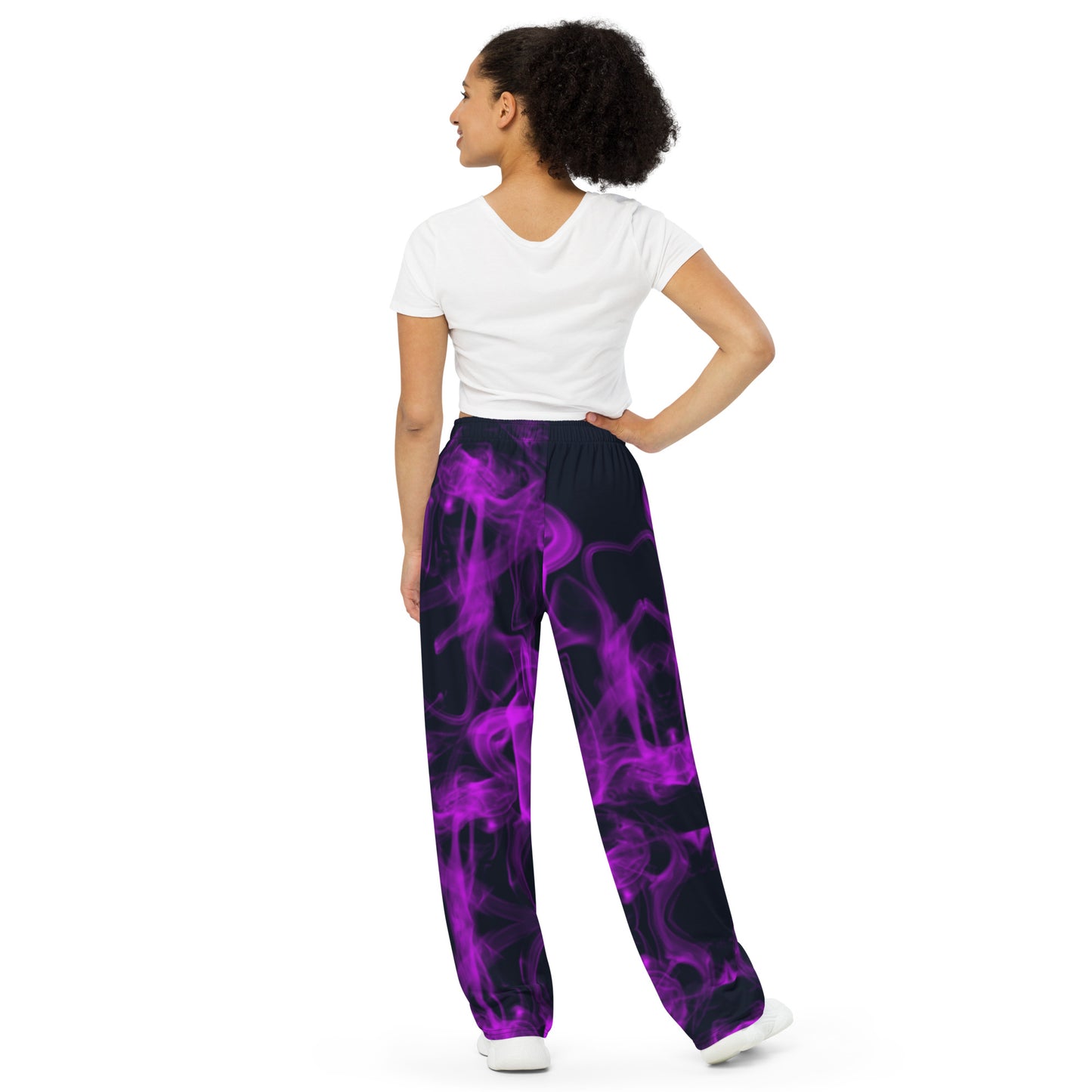 unisex wide-leg pants Light Purple Smoke