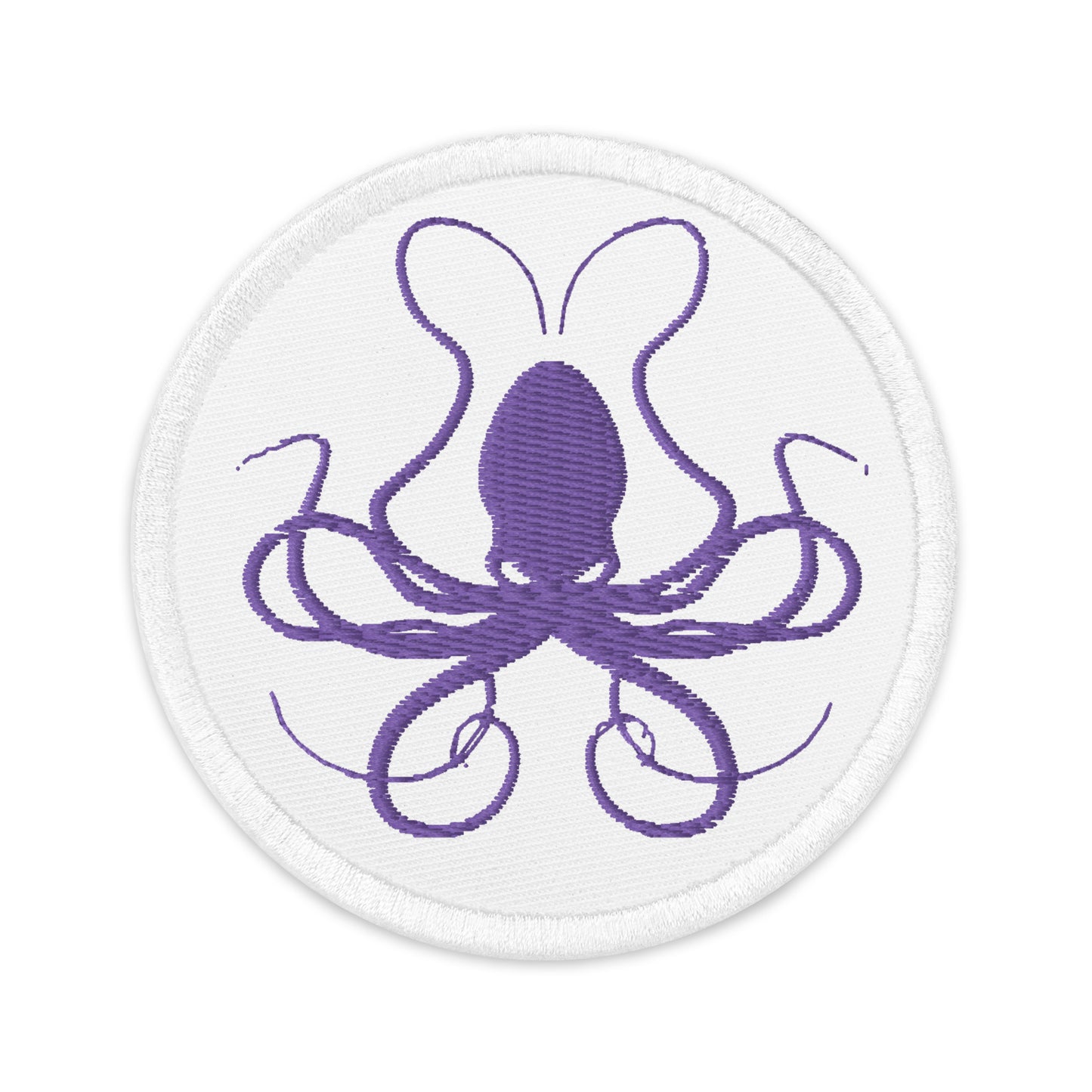 Embroidered Patch – Purple Octopus