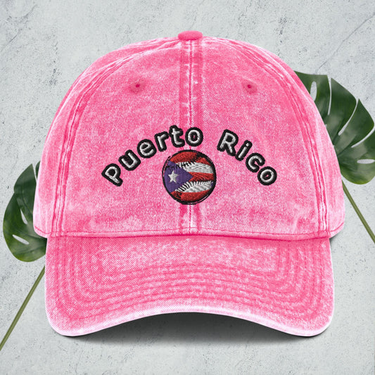 Vintage Cotton Twill Cap - Puerto Rico Baseball hat 2