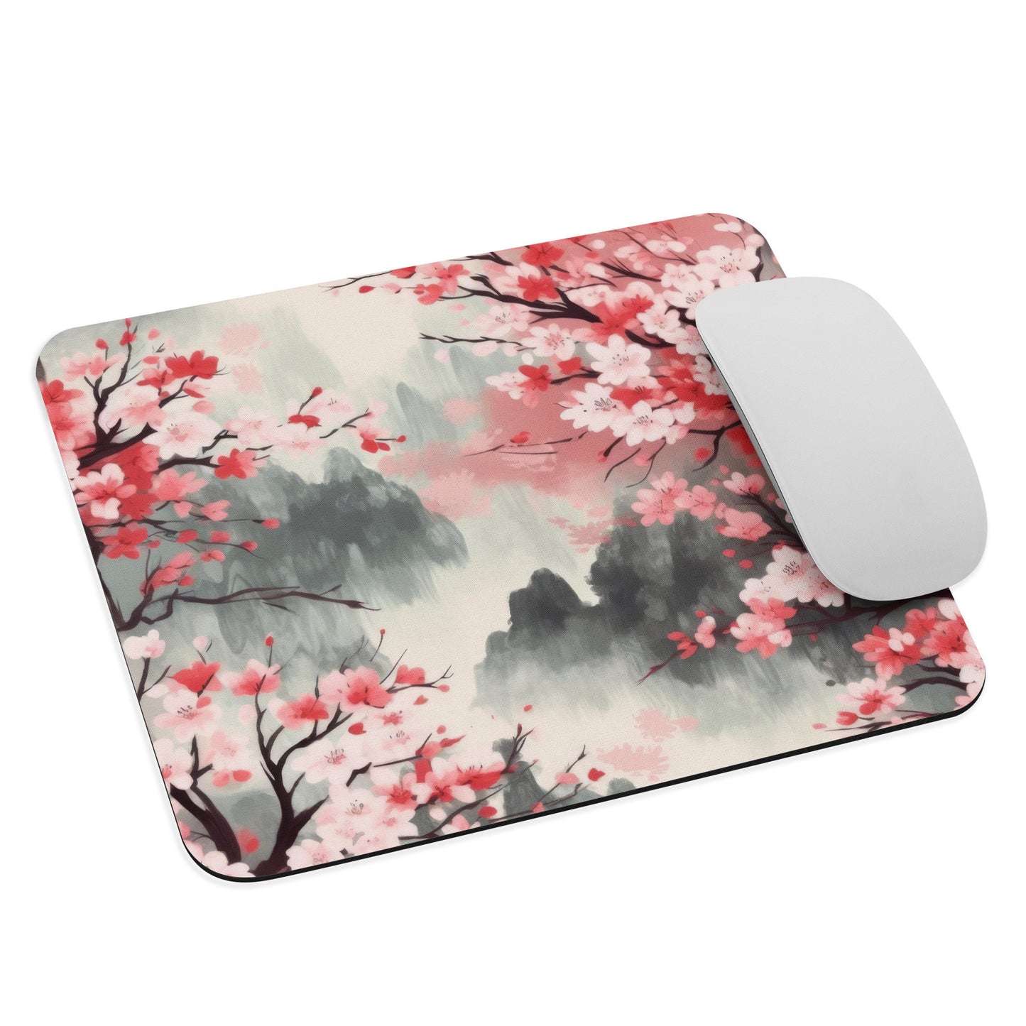 Mouse pad - Watercolor Cherry Blossom