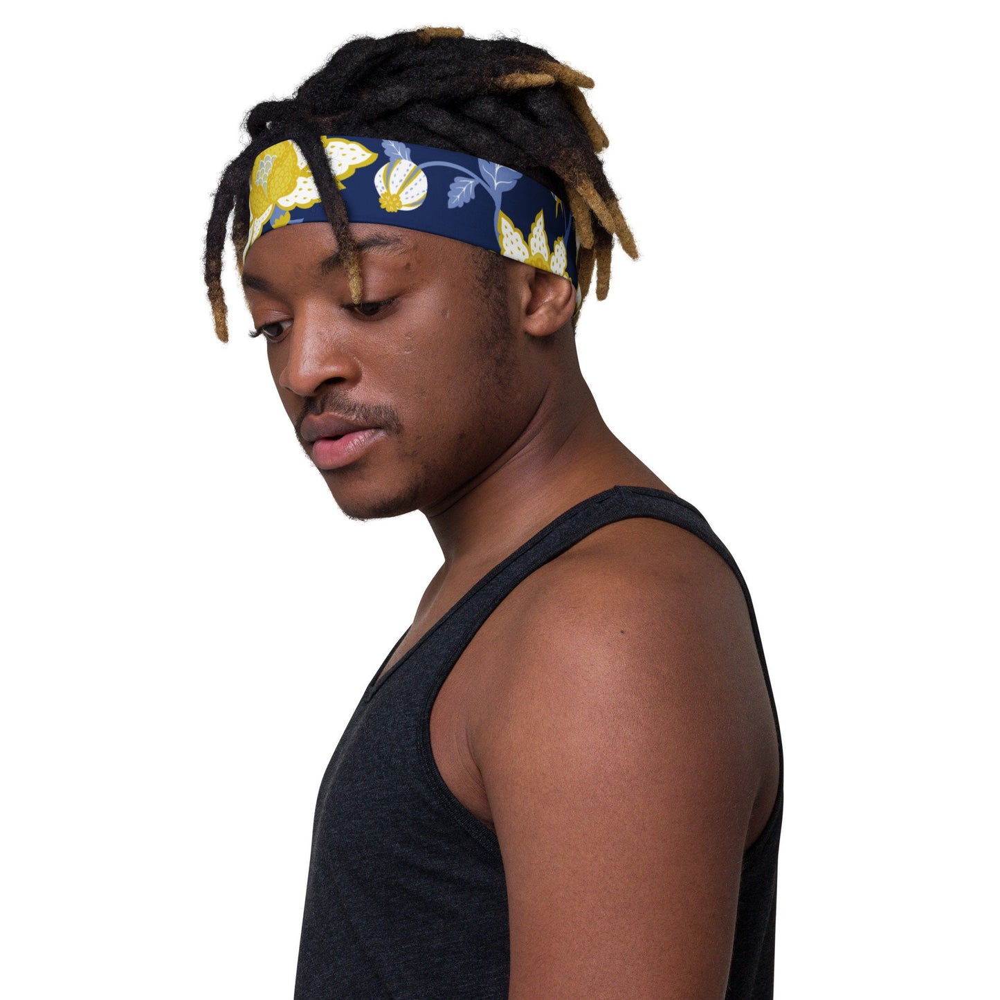 Headband - Yellow and Blue Flower