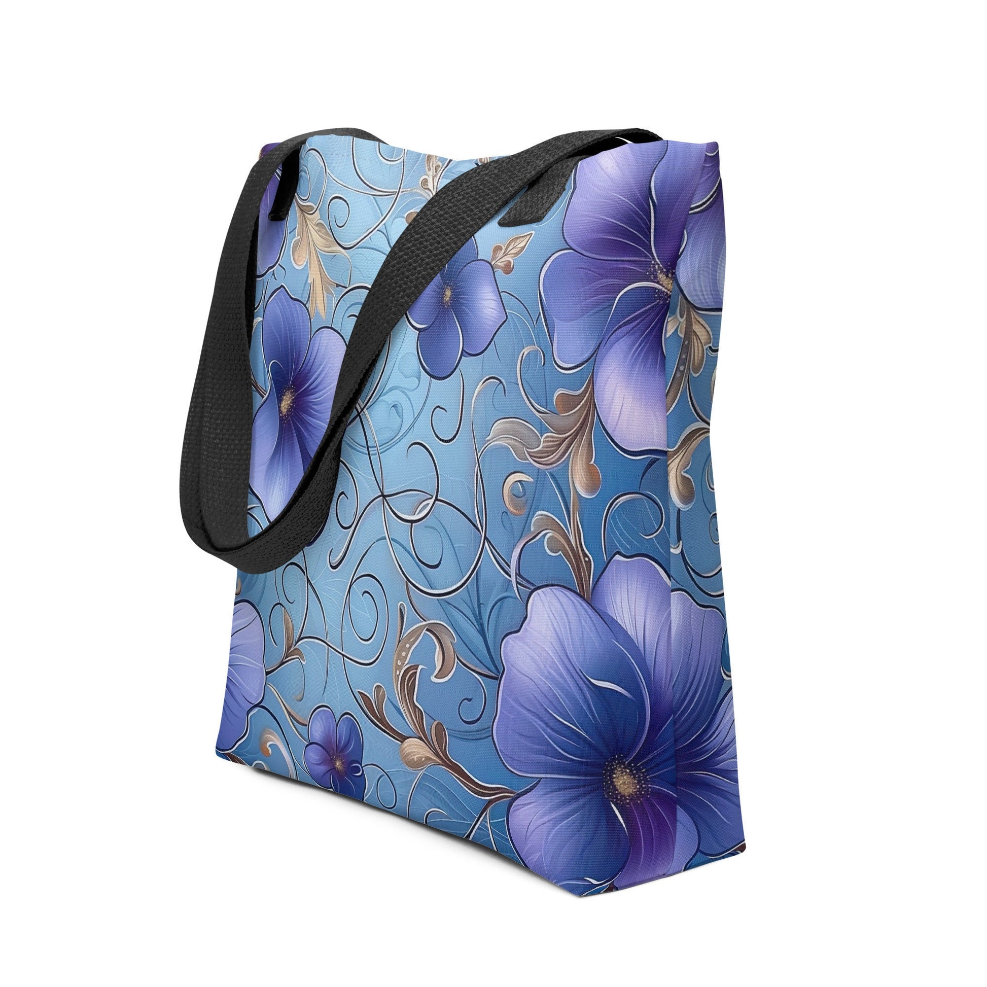 Tote bag - Purple Morning Glories