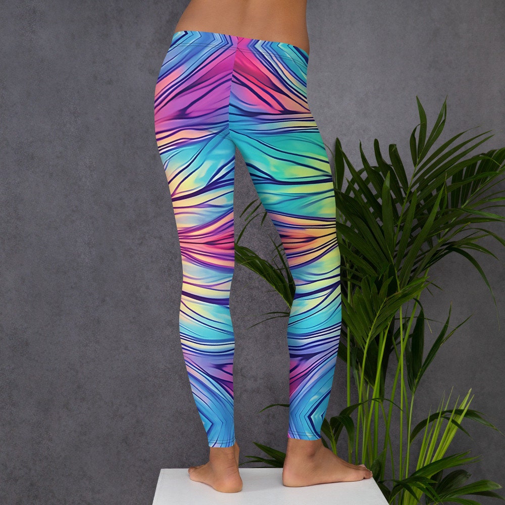 Leggings - Colorful Stripe Tie Dye