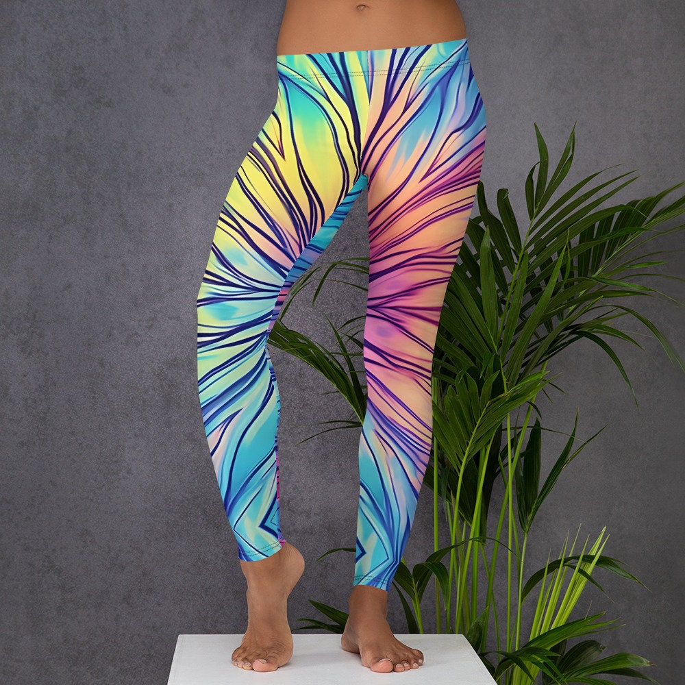 Leggings - Colorful Stripe Tie Dye