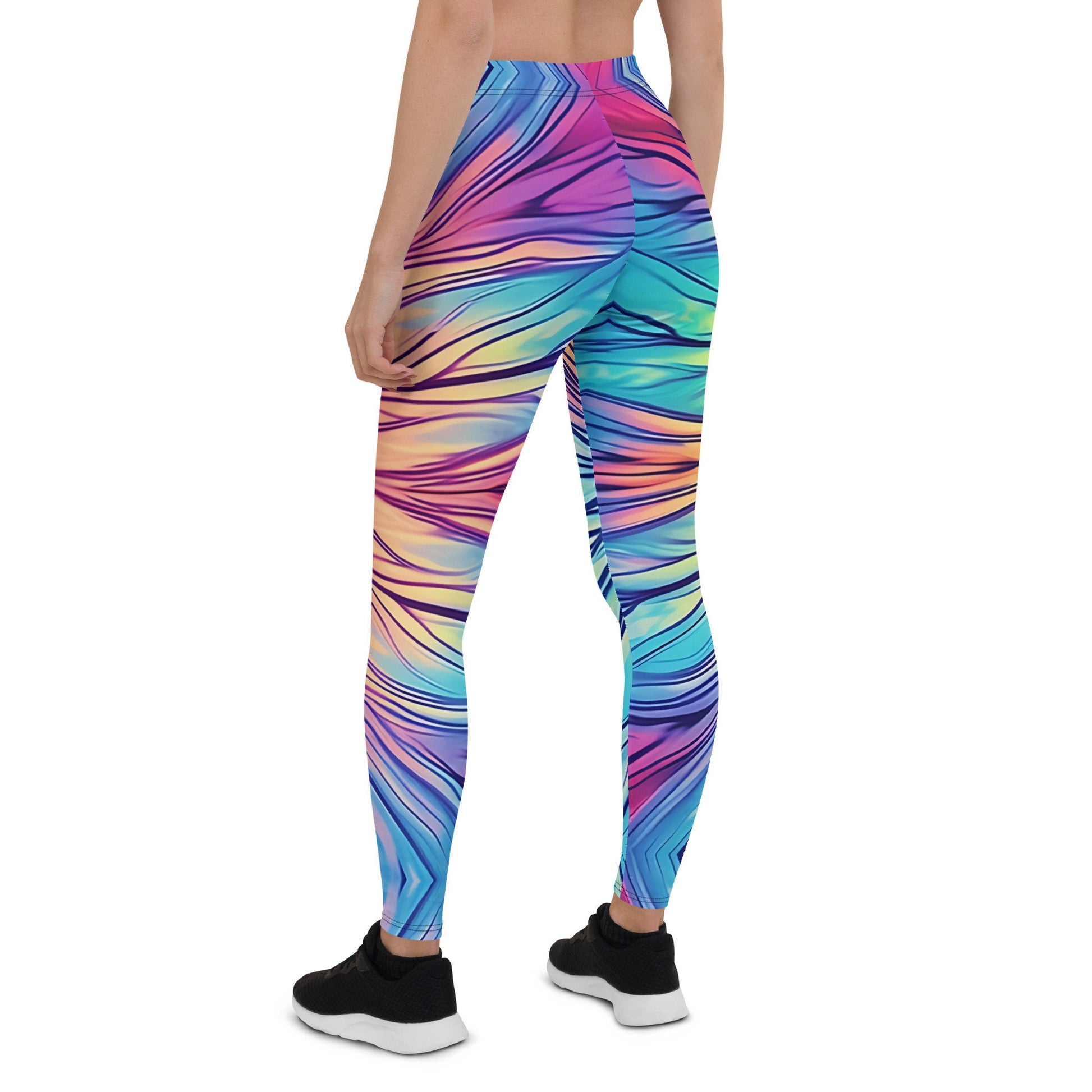 Leggings - Colorful Stripe Tie Dye