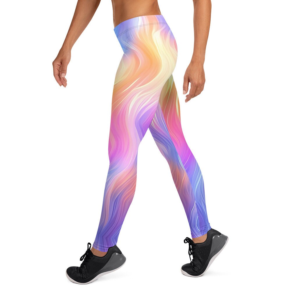 Leggings - Purple Yellow Pink Tie Dye