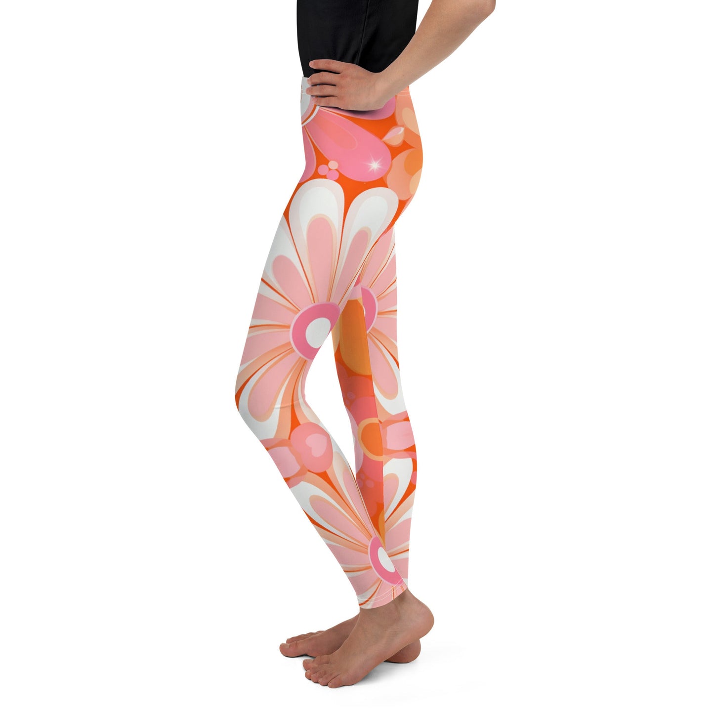 Youth Leggings - Retro Groovy 2