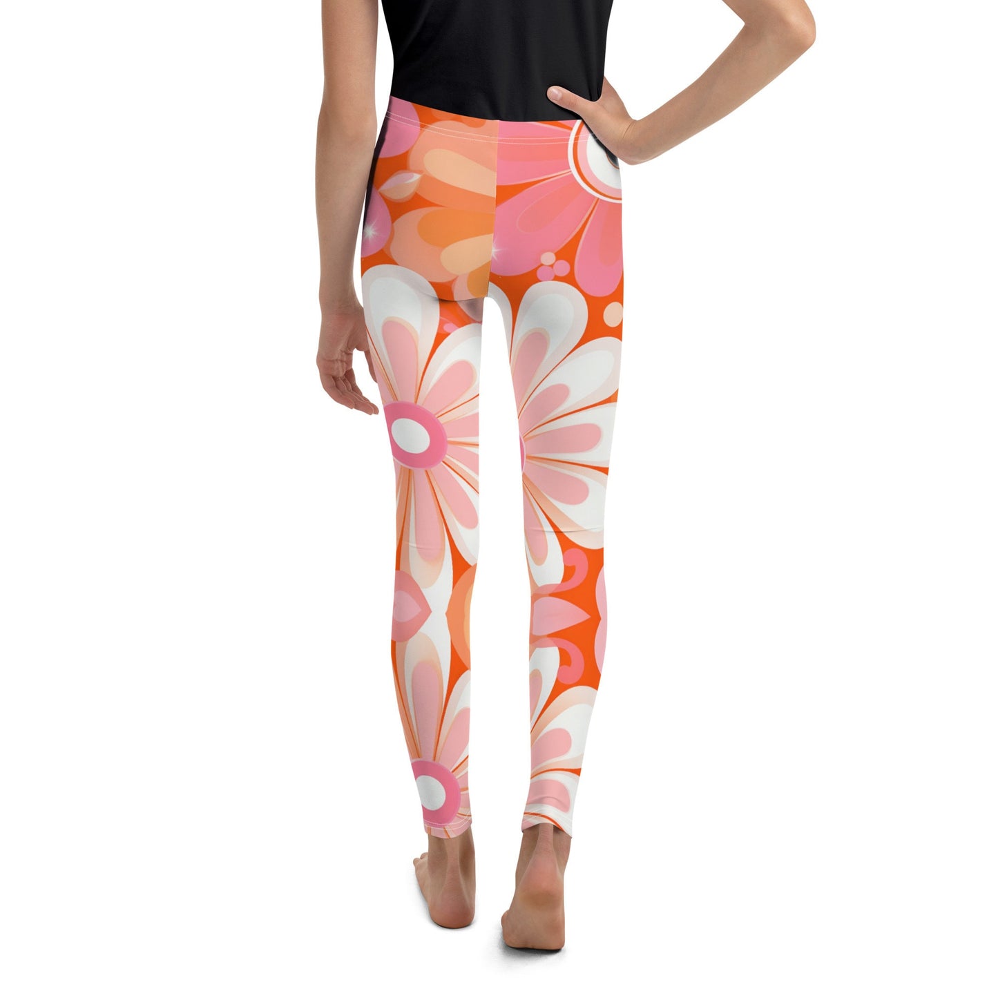 Youth Leggings - Retro Groovy 2