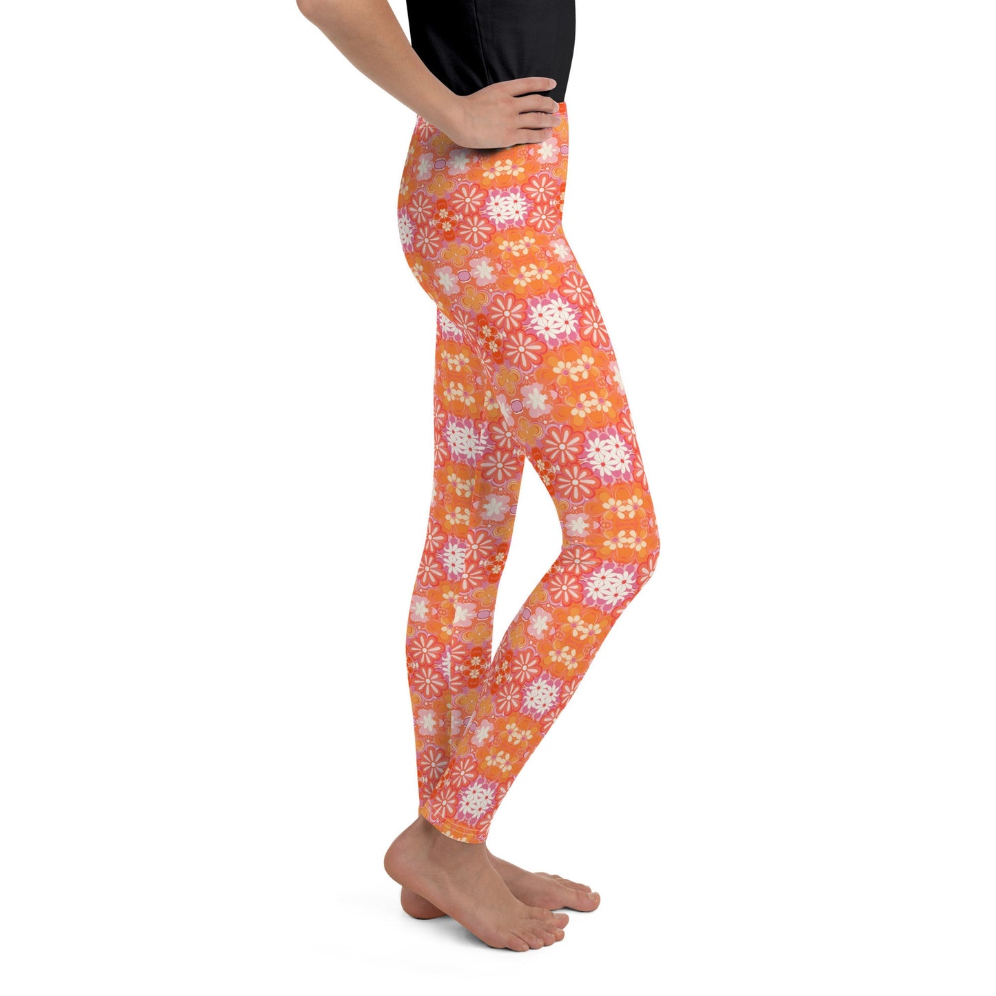 Youth Leggings - Retro Groovy 1