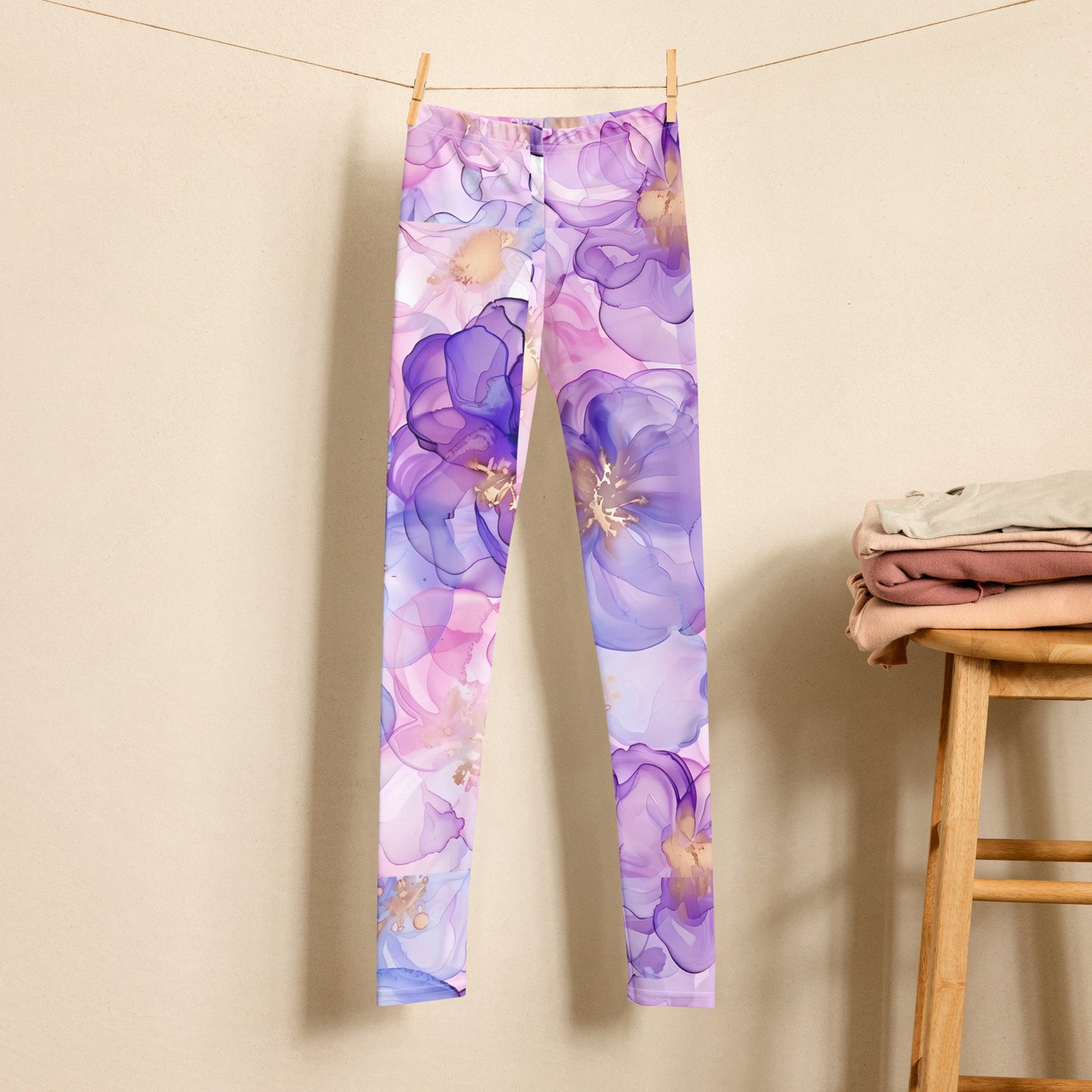 Youth Leggings - Spring Time Flower Print 7