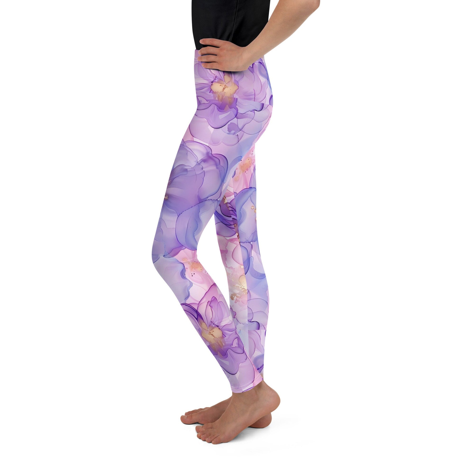 Youth Leggings - Spring Time Flower Print 7