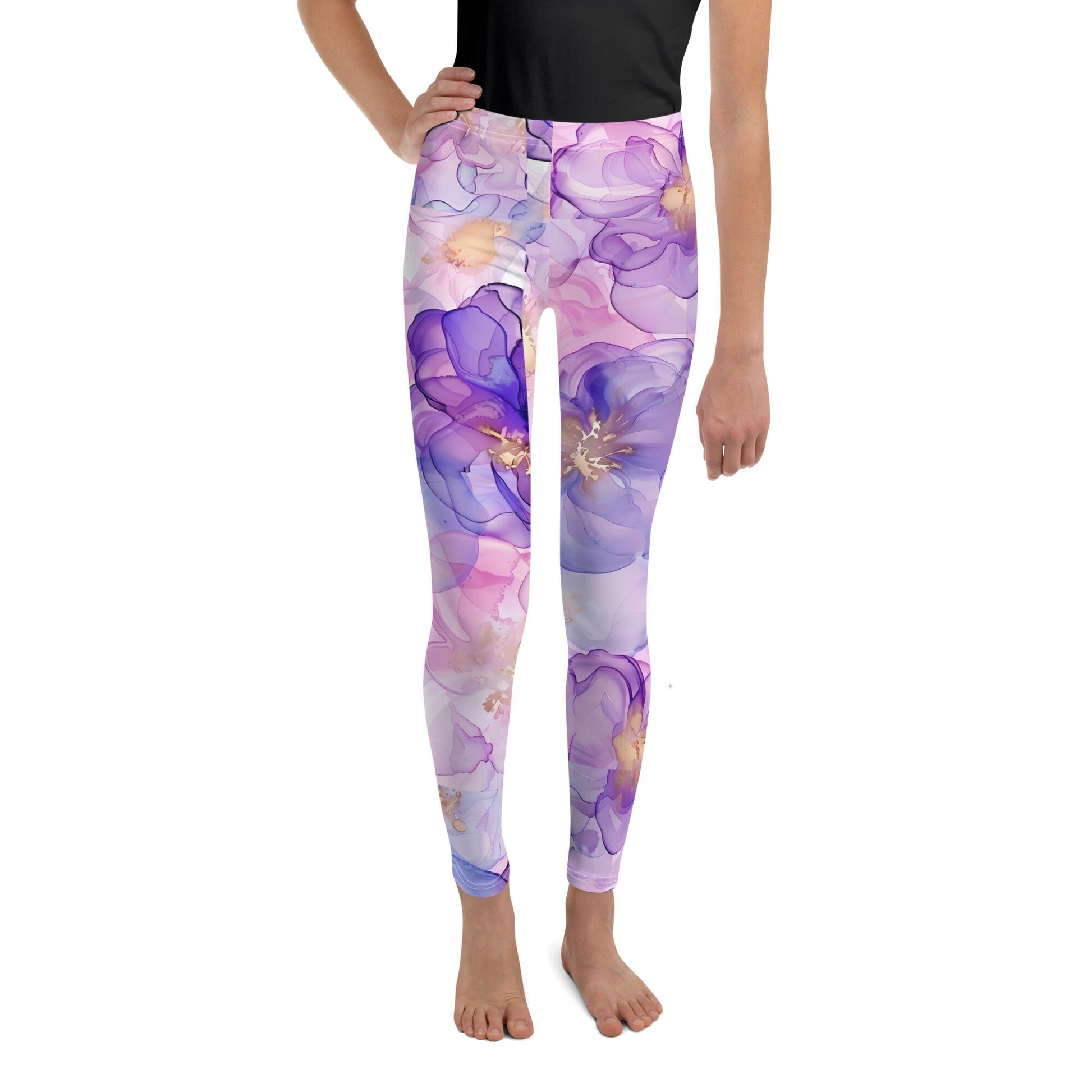 Youth Leggings - Spring Time Flower Print 7