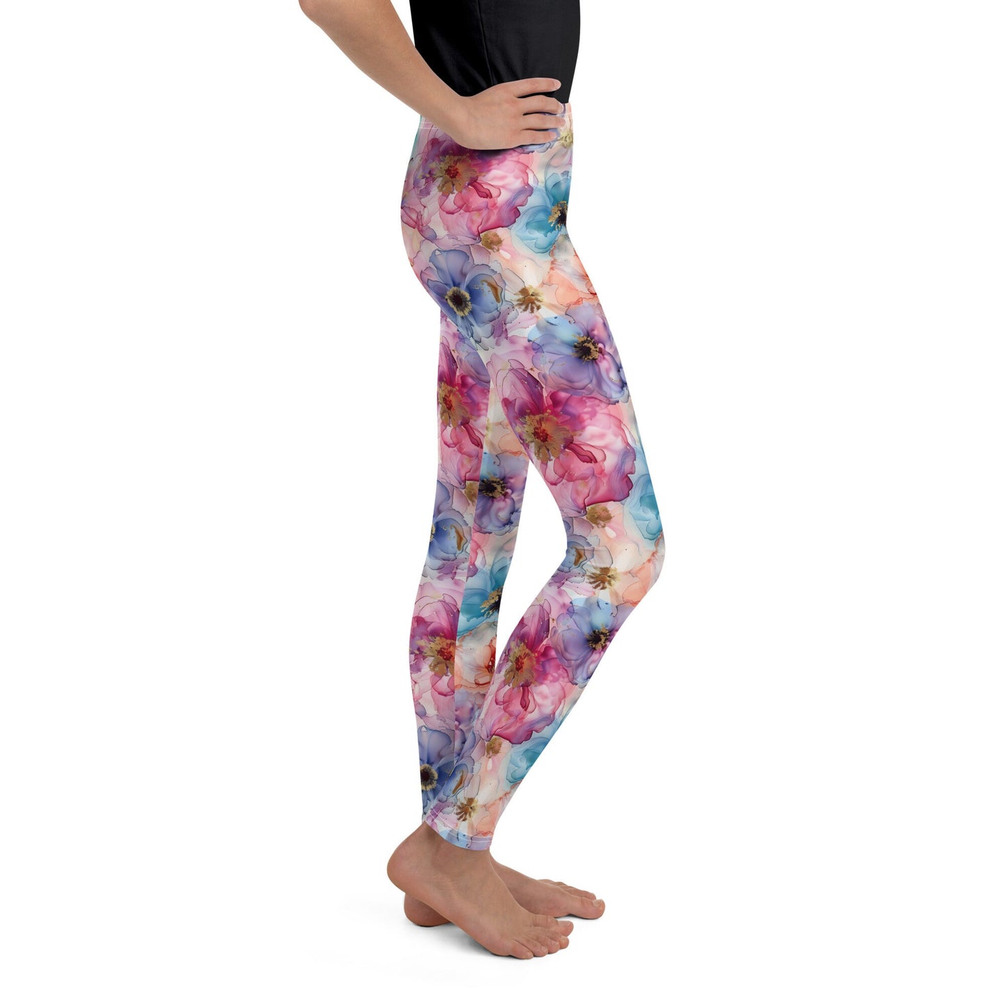 Youth Leggings - Spring Time Flower 4