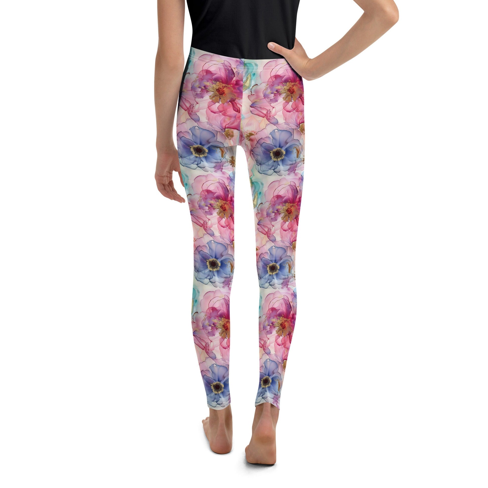 Youth Leggings - Spring Time Flower 4