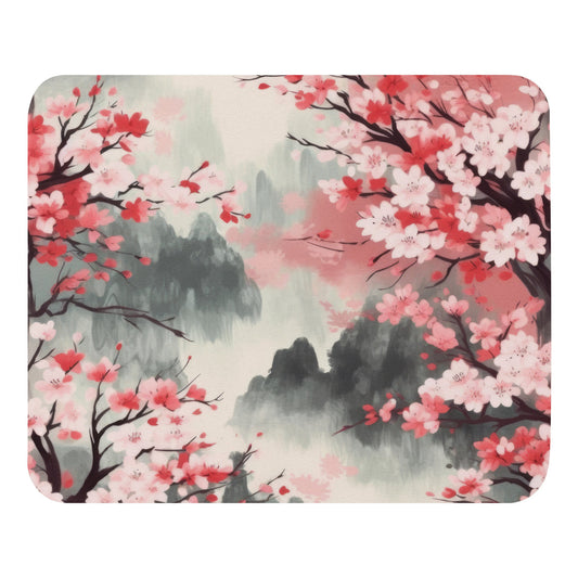 Mouse pad - Watercolor Cherry Blossom