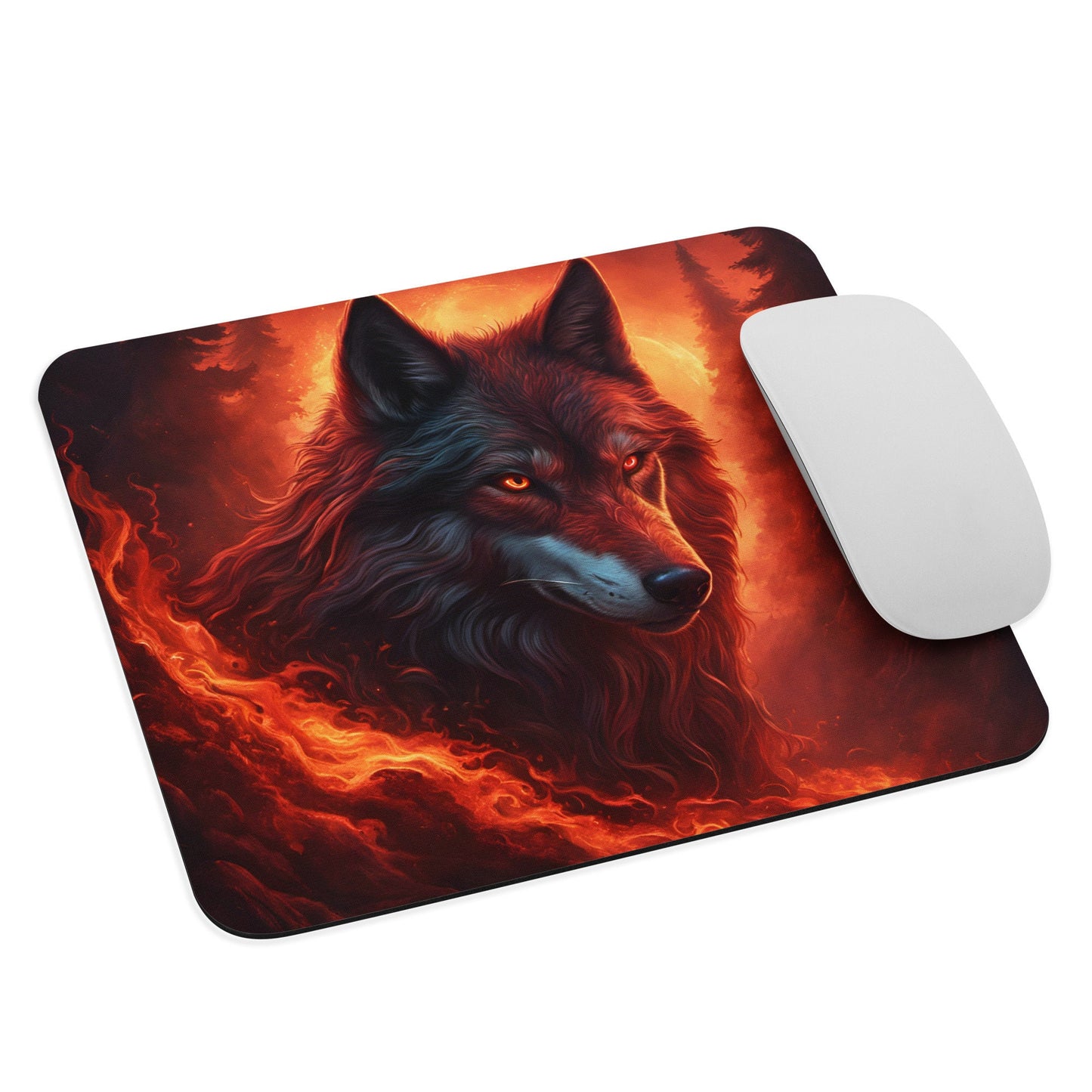 Mouse pad - Fire Wolf