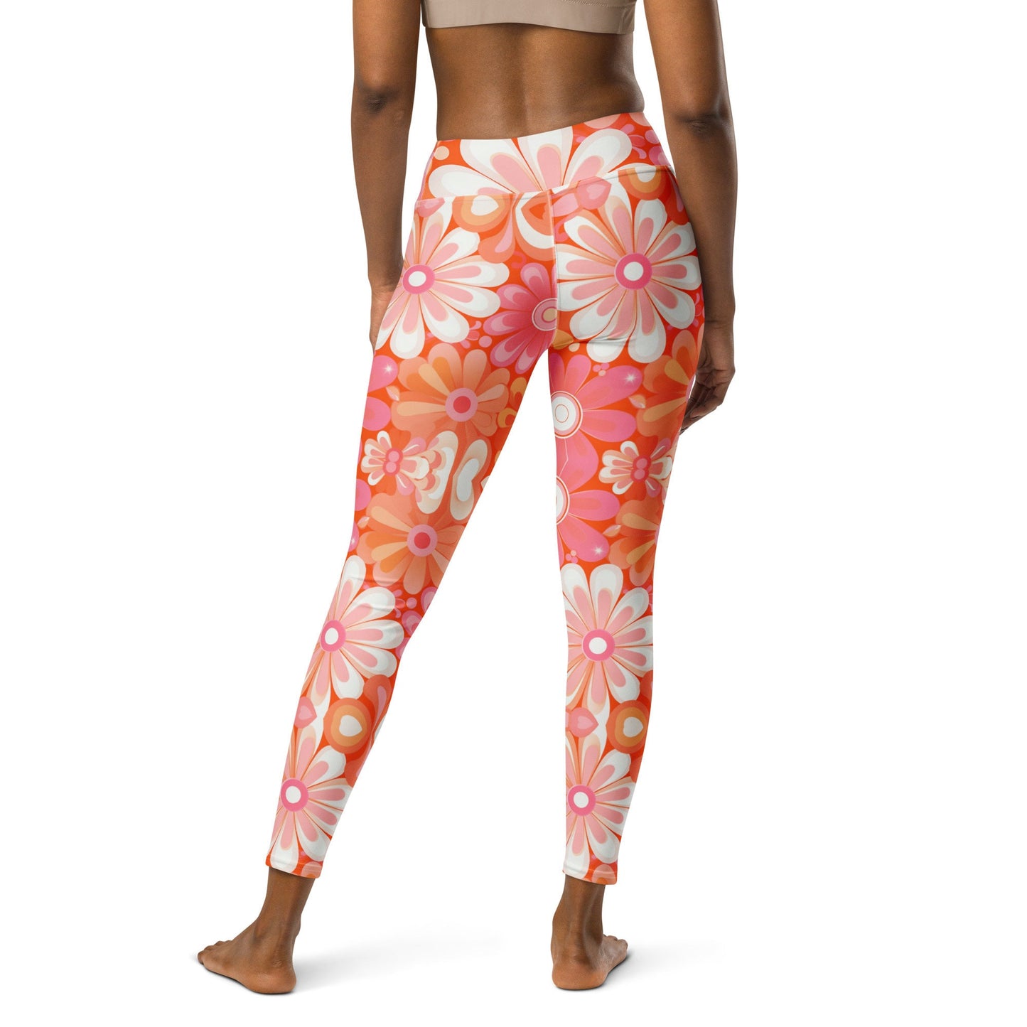 Yoga Leggings - Retro Groovy