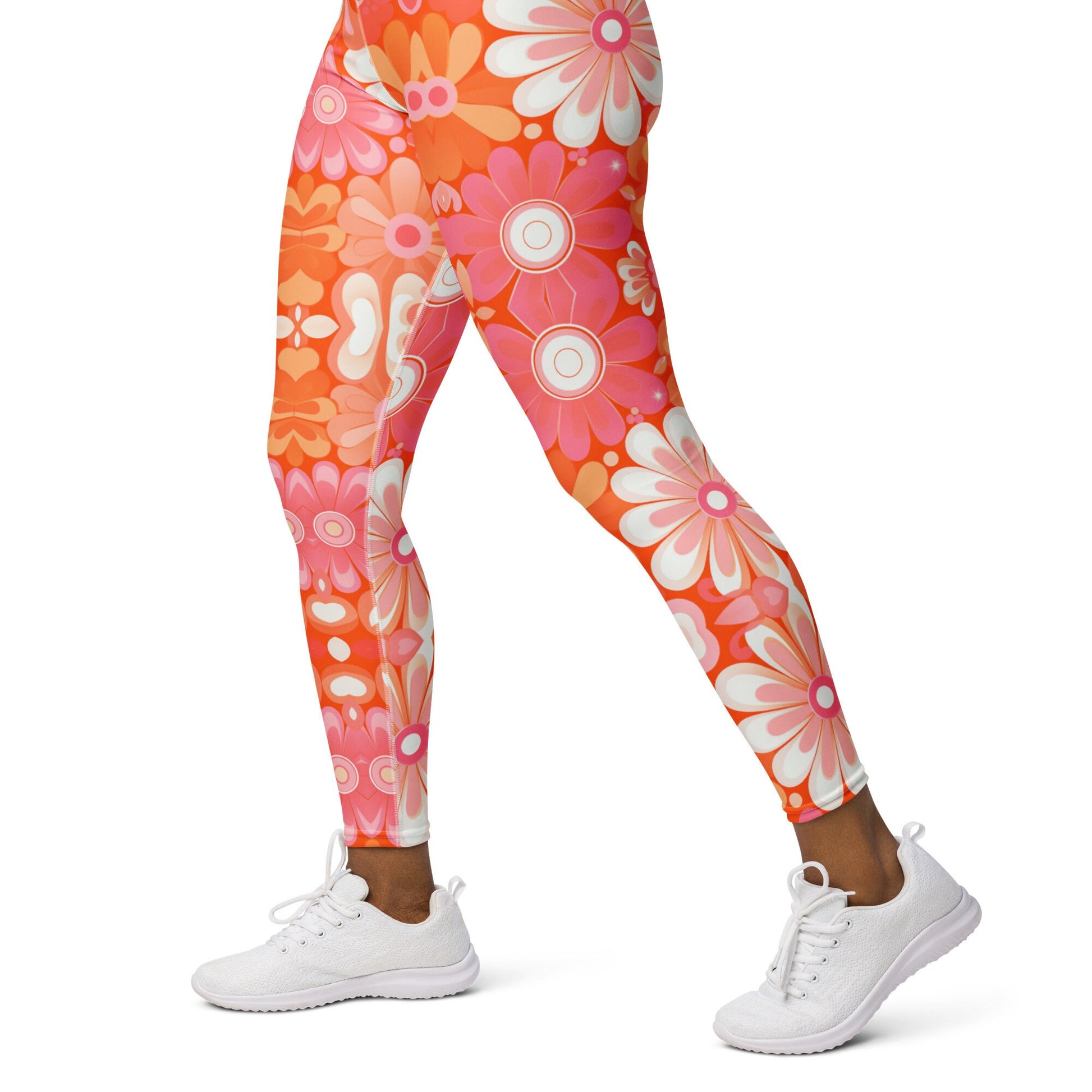 Yoga Leggings - Retro Groovy